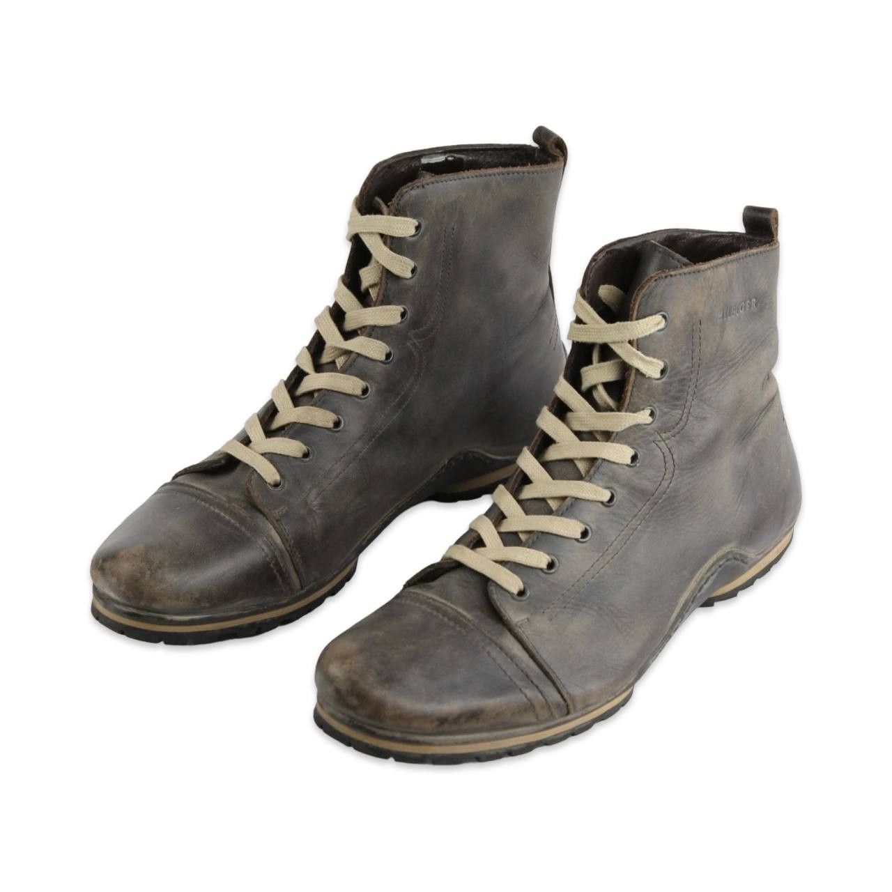 Tommy Hilfiger TOMMY HILFIGER Leather ankle boots with a distressed effect Size US 10 / EU 43 - 6 Thumbnail