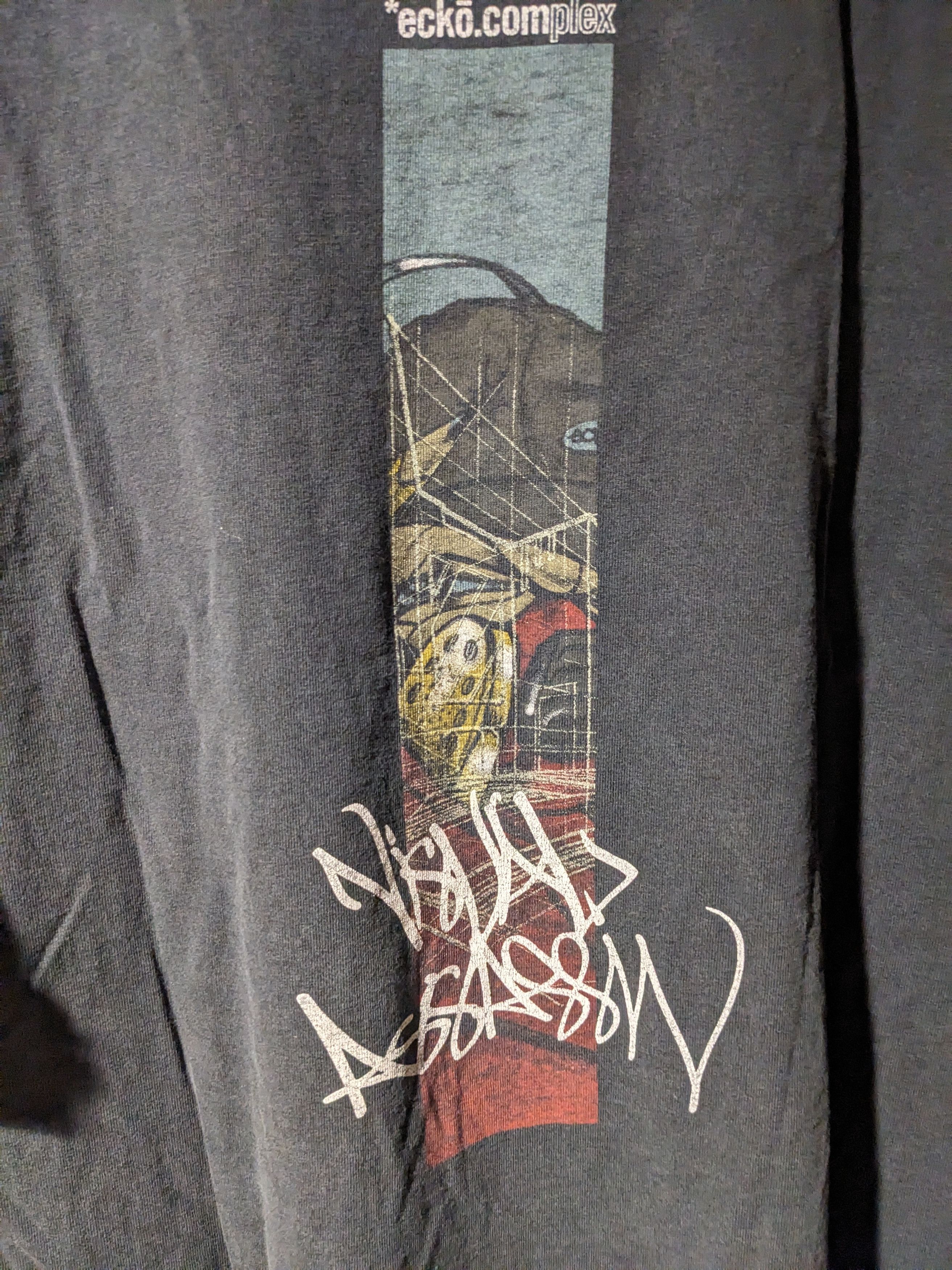Ecko Unltd. × Vintage Vintage Y2K Ecko Unlimited Graffiti Long-Sleeve T-Shirt Size US XL / EU 56 / 4 - 14 Thumbnail