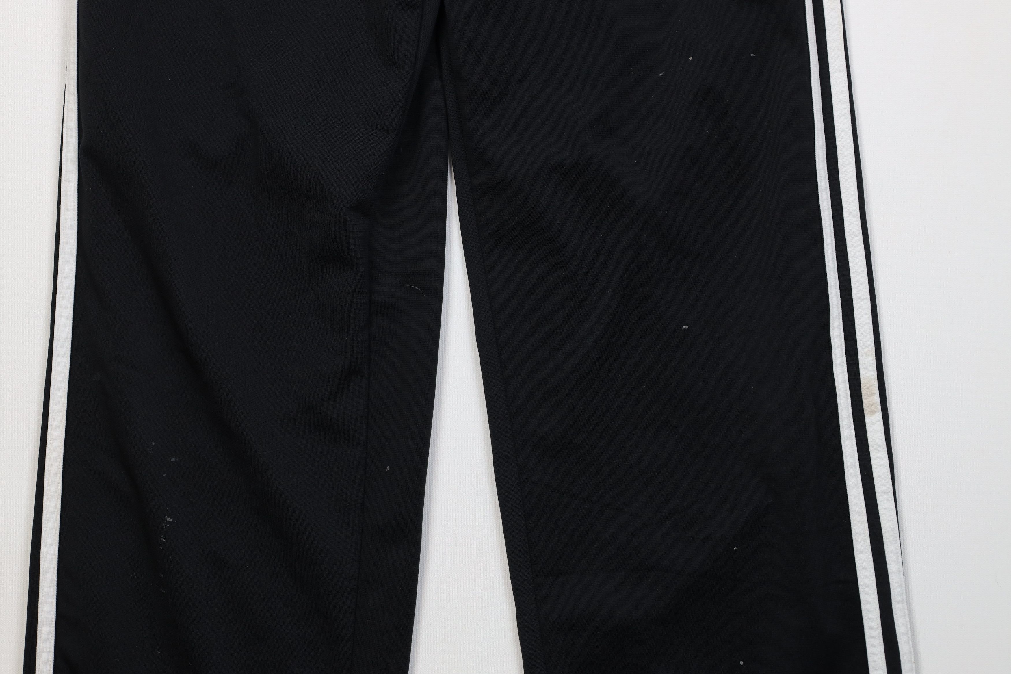 Adidas Vintage Y2K Adidas Striped Wide Leg Sweatpants Pants Black Size US 34 / EU 50 - 4 Thumbnail