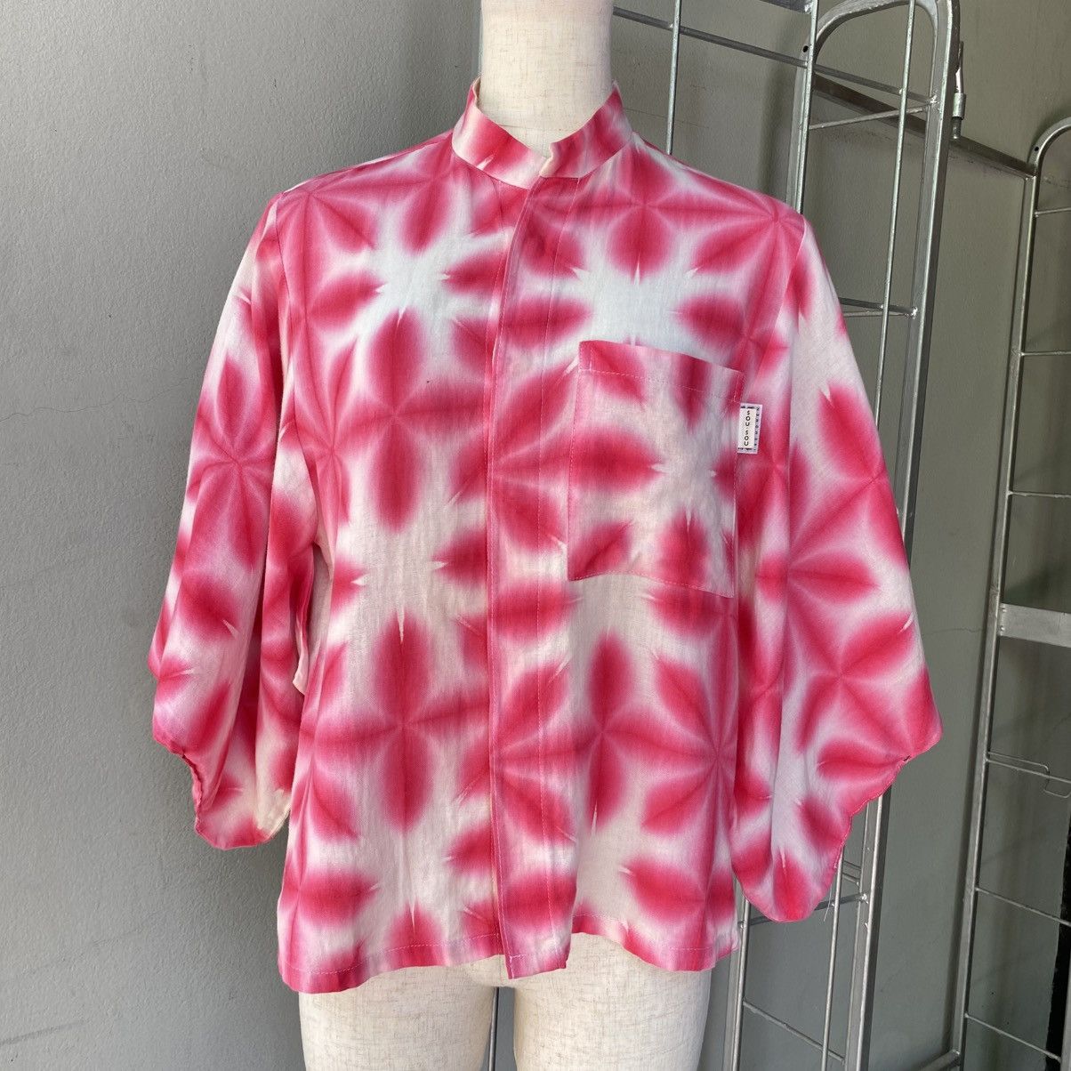 SOU SOU SOU SOU Pink Shibori Kimono Sleeve Blouse Size S / US 4 / IT 40 - 4 Thumbnail