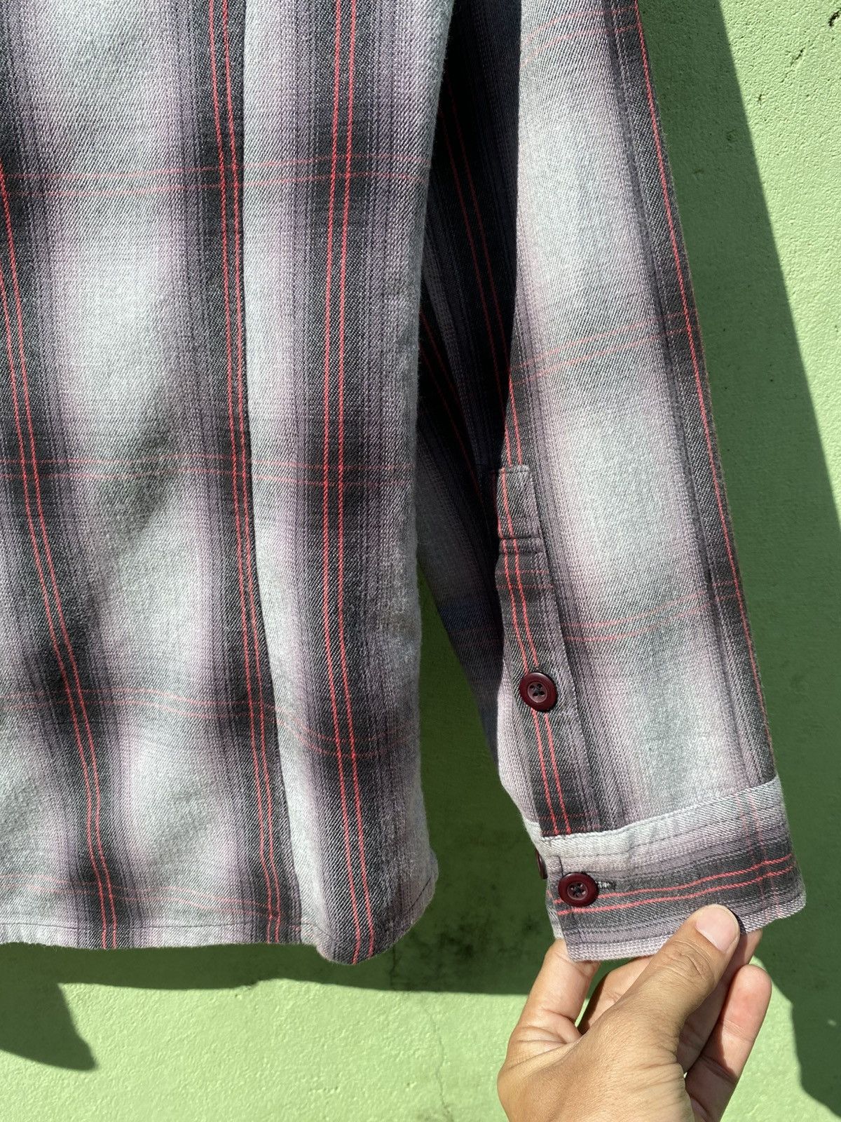 Japanese Brand Net Man Slim Fit Classic Grey Plaid Hoodie Full Zip Casual Size US L / EU 52-54 / 3 - 15 Thumbnail