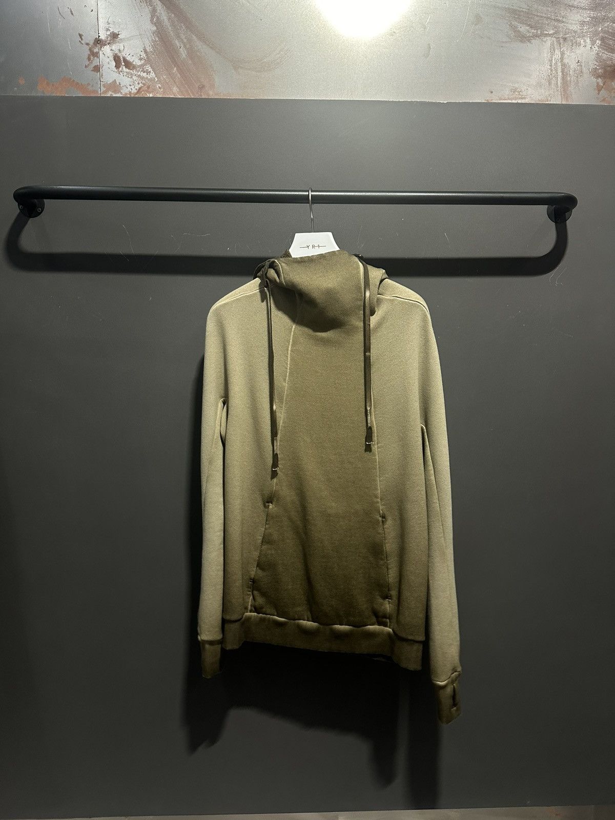 Boris Bidjan Saberi Khaki Cotton Hoodie Men's Boris Bidjan Saberi