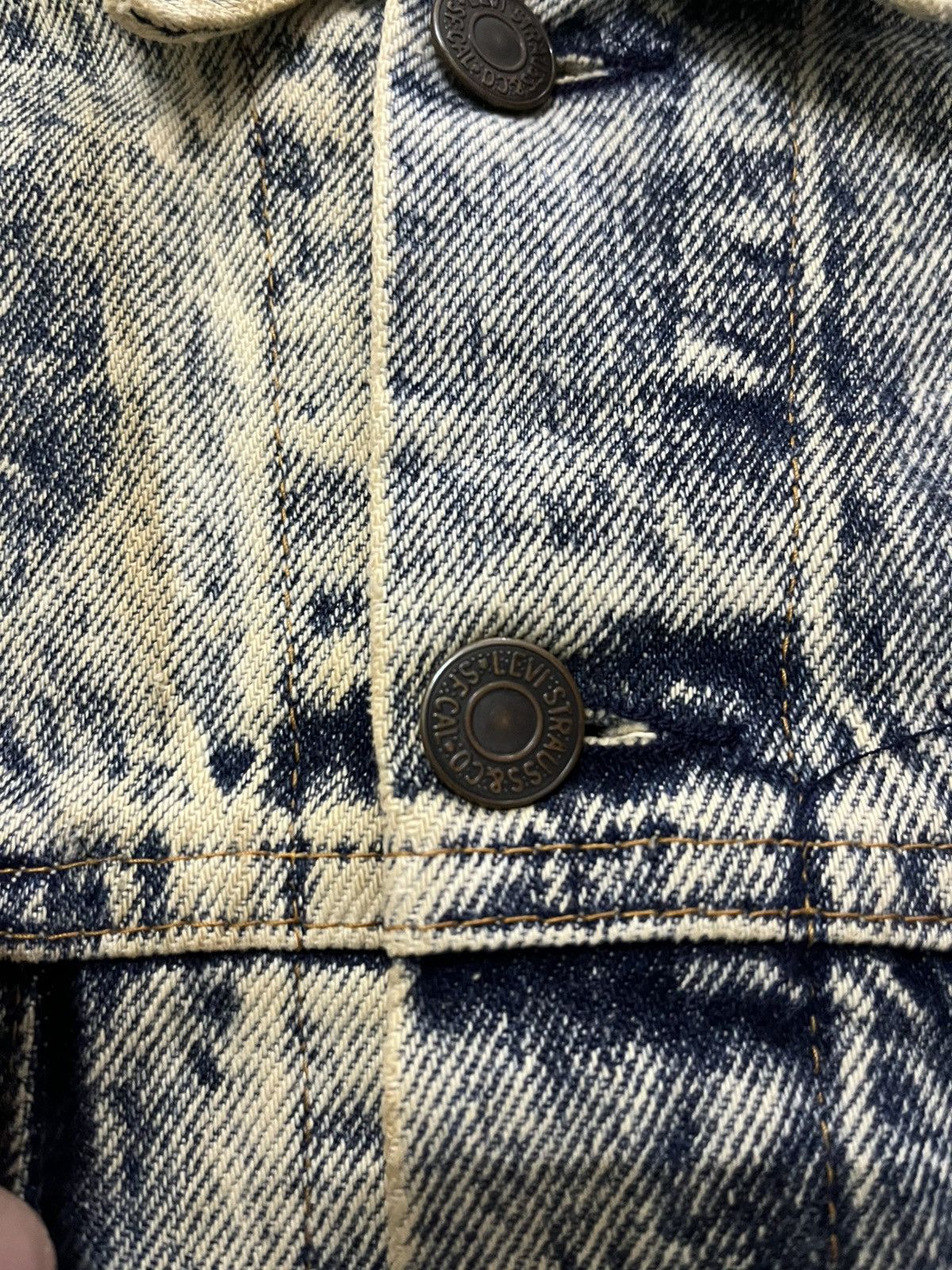 Levi's Vtg 80s Levi’s 70610 Acid Wash Trucker Jacket Size US M / EU 48-50 / 2 - 13 Thumbnail