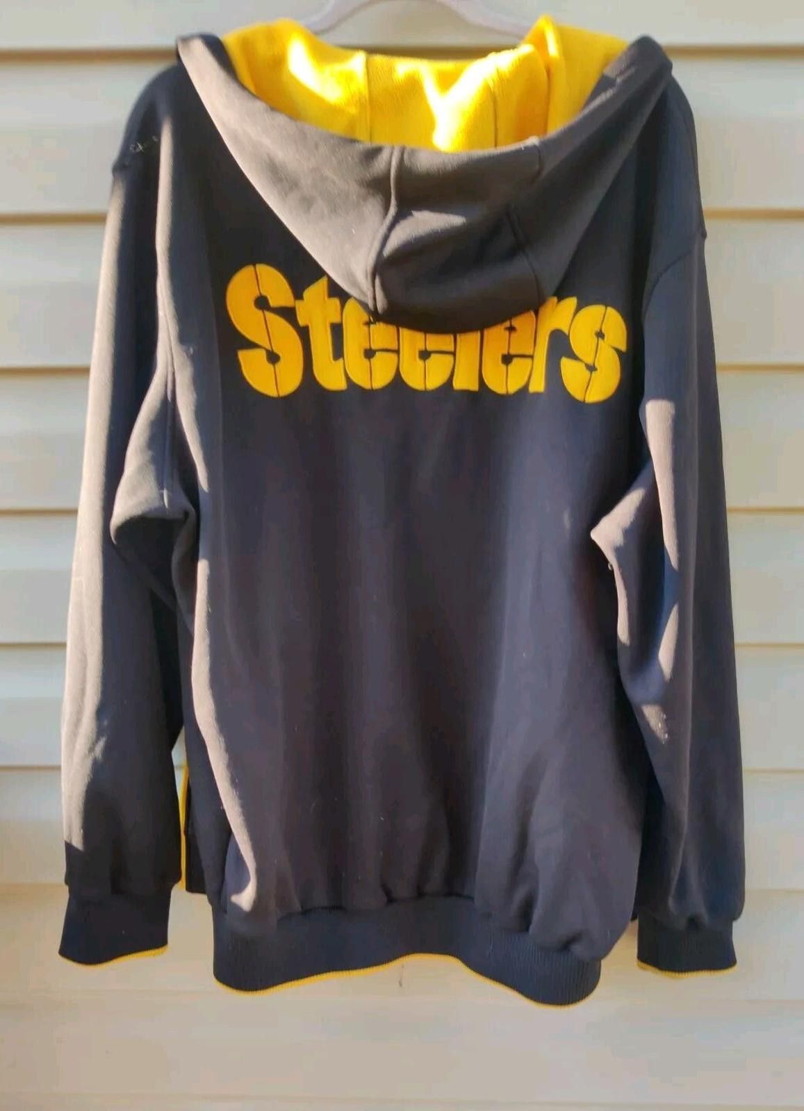 Other Pittsburgh Steelers Full Zip Hooded Jacket Hoodie NFL Bla Size US XL / EU 56 / 4 - 8 Thumbnail