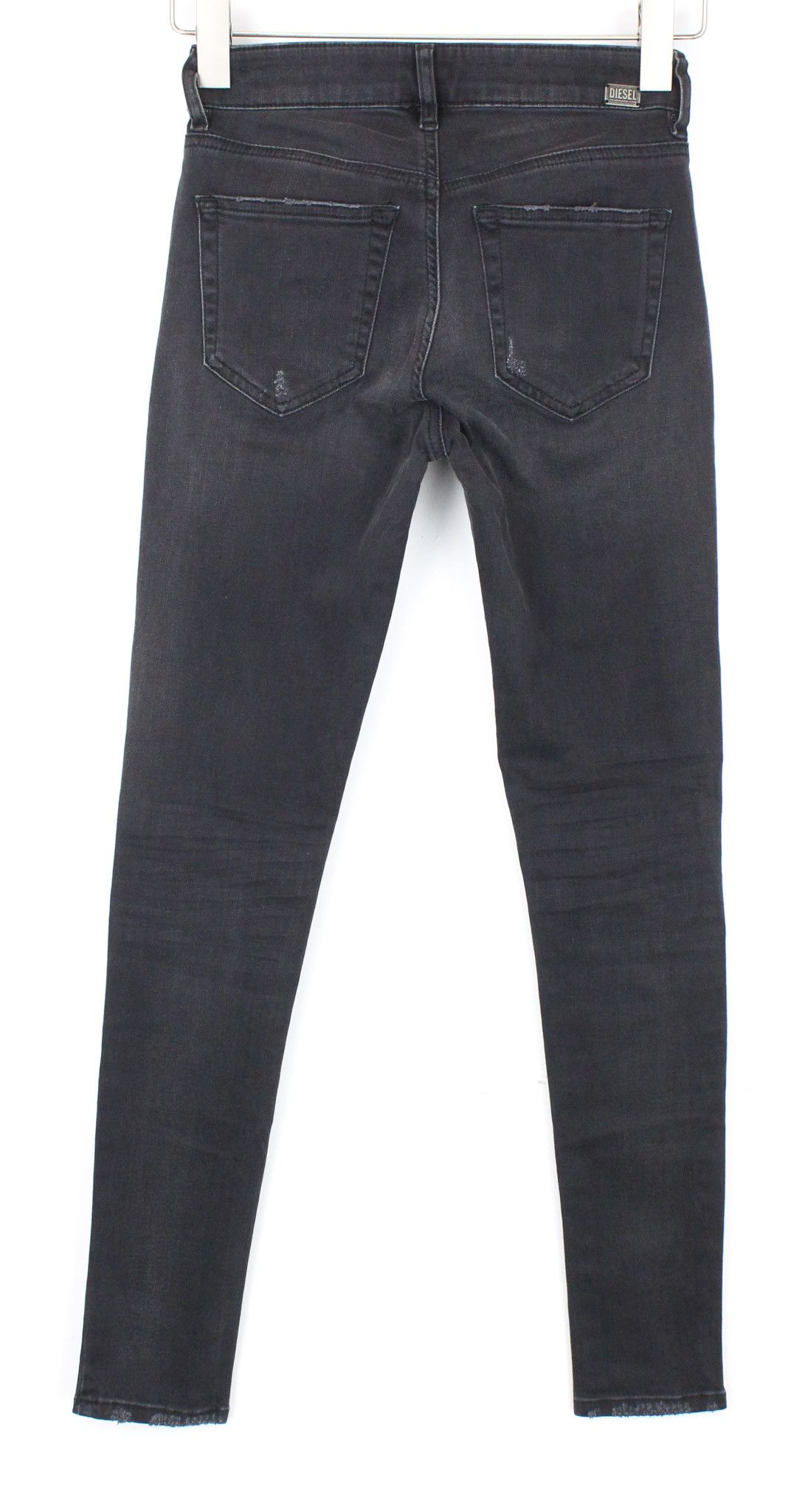 Diesel SLANDY 069GI W25/L32 Grey Distress Jeans 71334 Size 25" / US 0 / IT 36 - 2 Thumbnail