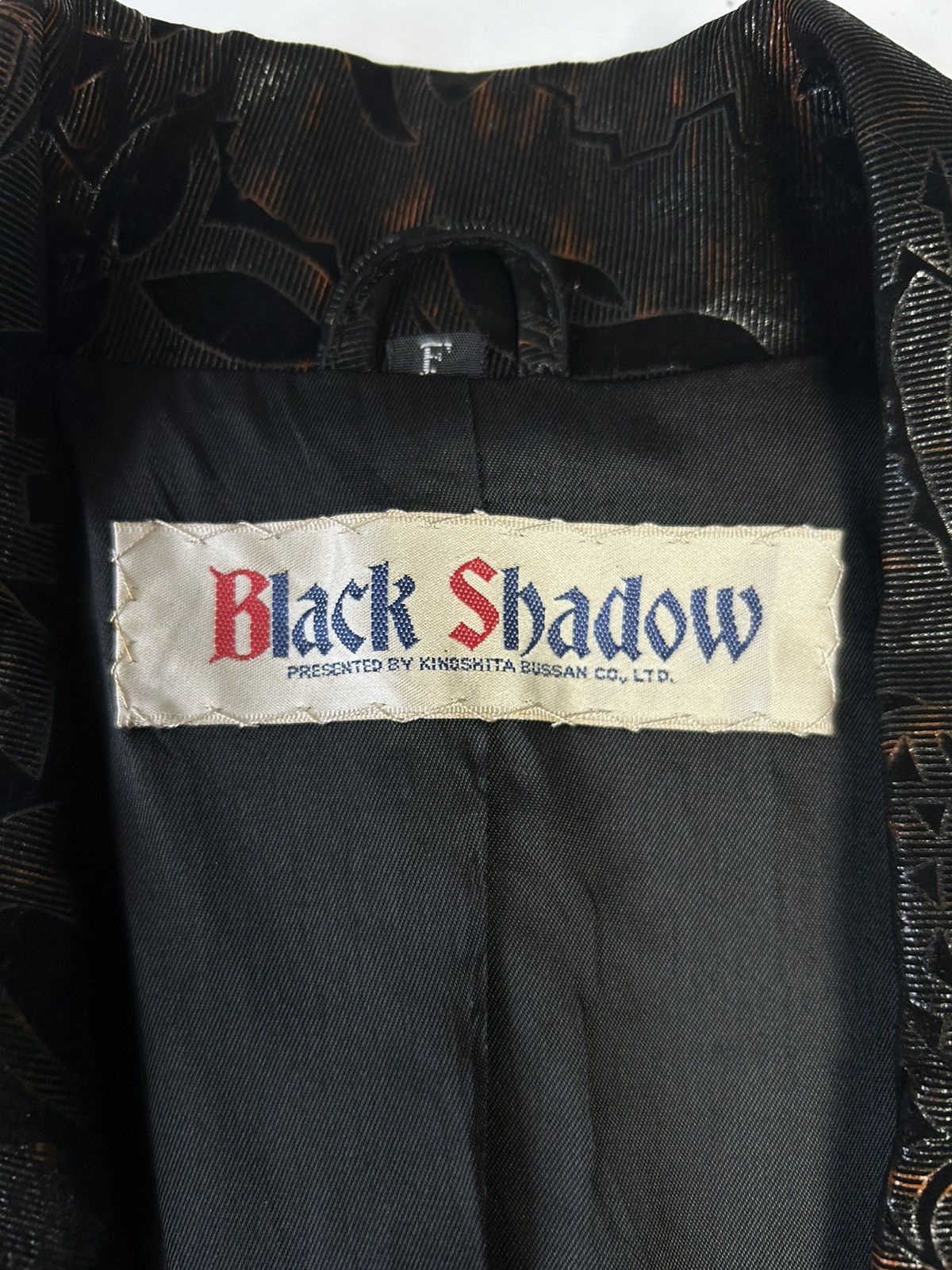 Designer × Japanese Brand × Vintage VINTAGE BLACK SHADOW METALLIC AND SUEDE BLAZER JACKET Size 38R - 4 Thumbnail