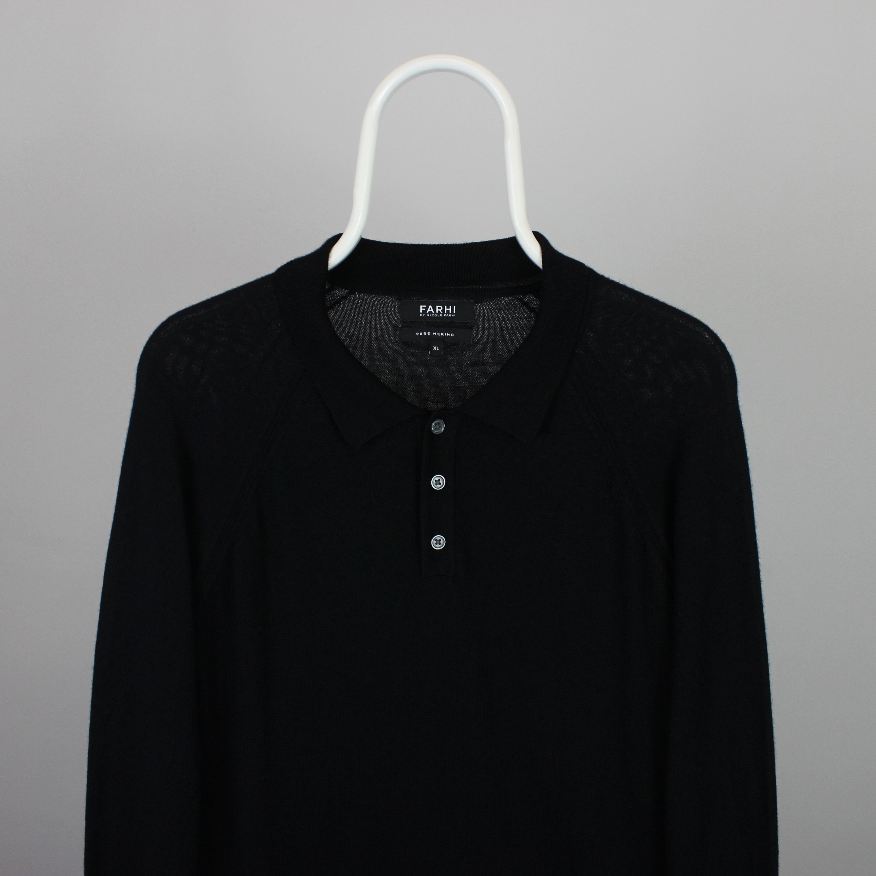 Nicole Farhi Nicole Farhi sweater merino wool buttons black L XL Size US XL / EU 56 / 4 - 2 Thumbnail