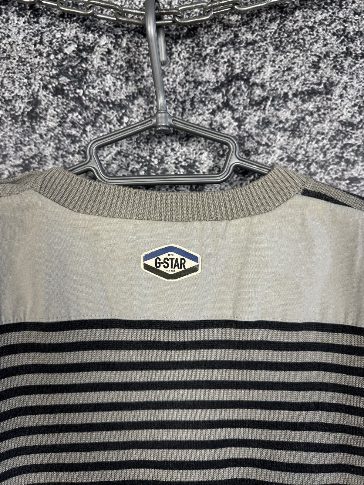 G-Star G-Star Raw Nelson R Knit L/S Striped Sweatshirt Pullover XL Size US XL / EU 56 / 4 - 19 Thumbnail
