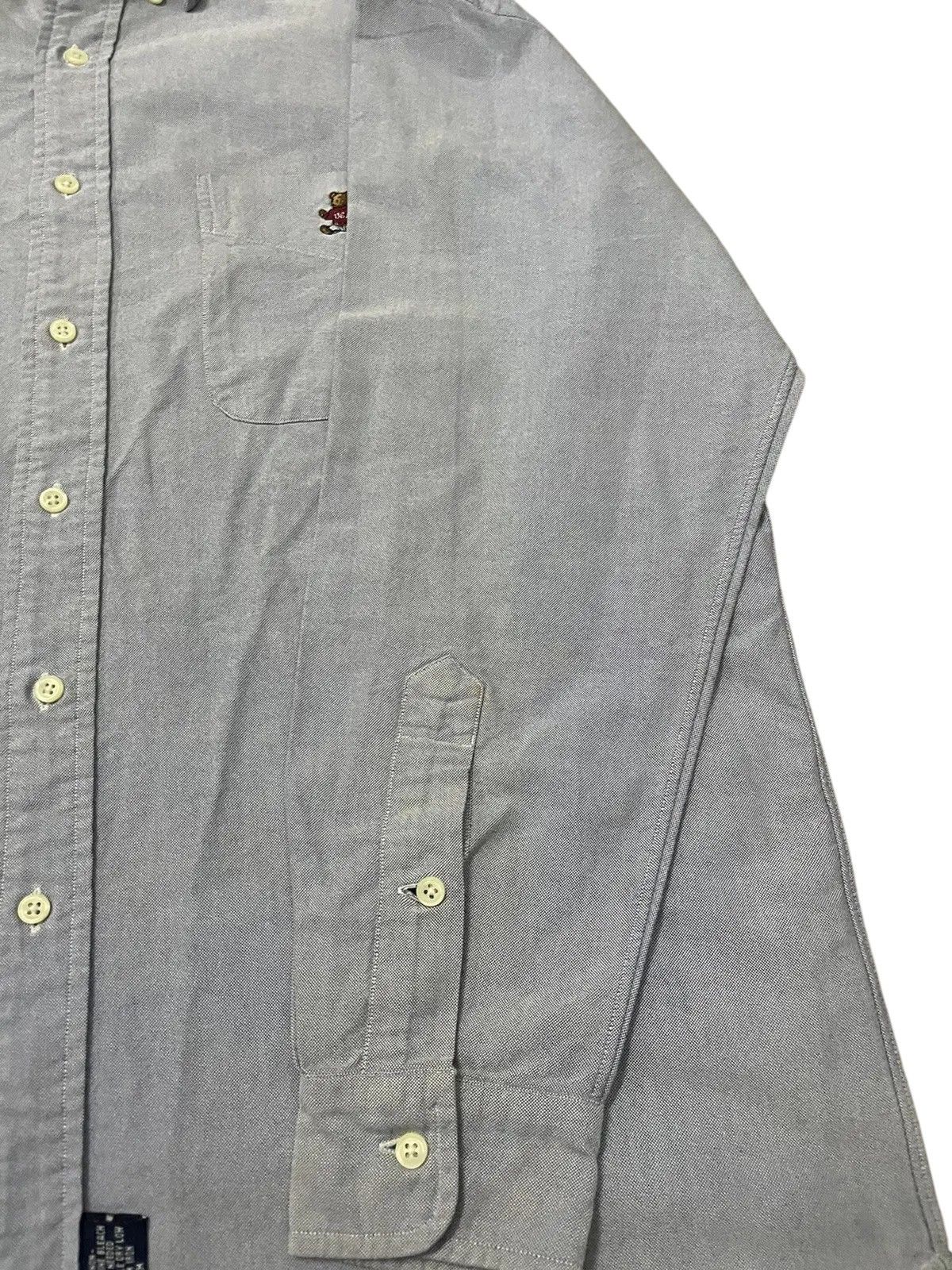 Polo Ralph Lauren Vtg 90s Ralph Lauren Sport "The Big Shirt" Polo Bear Oxford Size US S / EU 44-46 / 1 - 8 Thumbnail