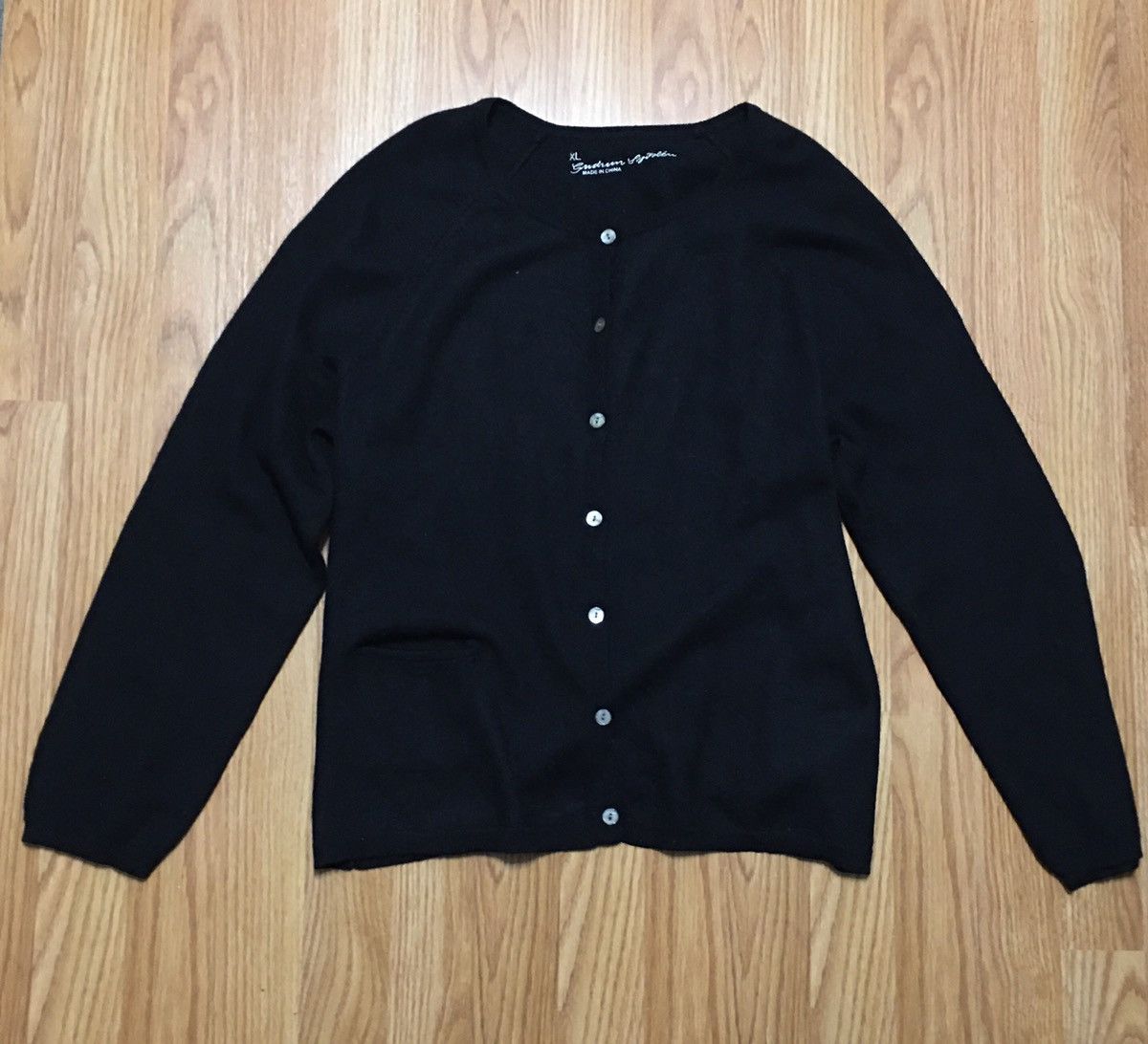 Gudrun Sjoden Gurdun Sjoden Black Organic Wool Cardigan Sweater XL Size XL / US 12-14 / IT 48-50 - 8 Thumbnail
