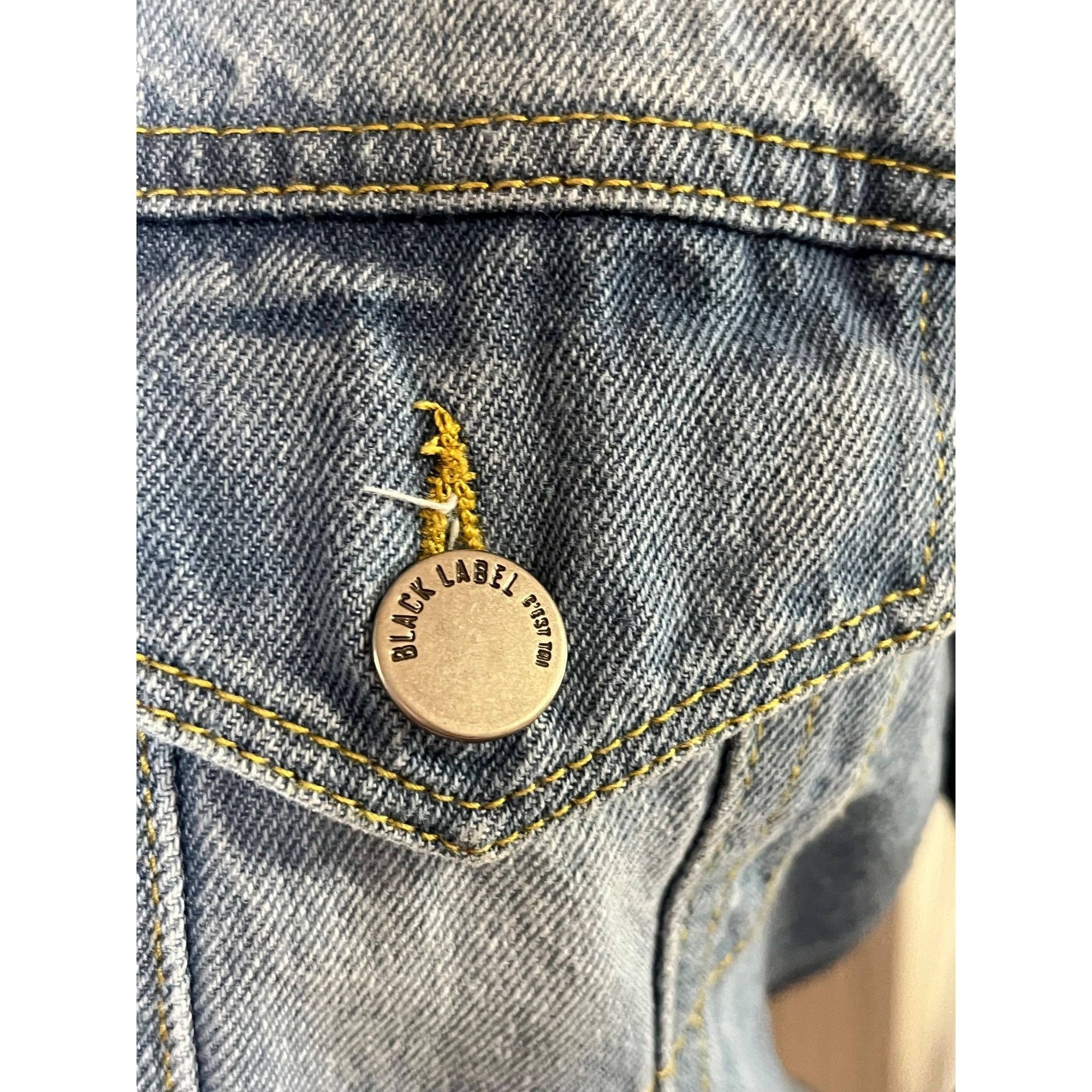 Other Black Label CEst Toi Womens Light Wash Denim Jacket Button F Size L / US 10 / IT 46 - 2 Thumbnail