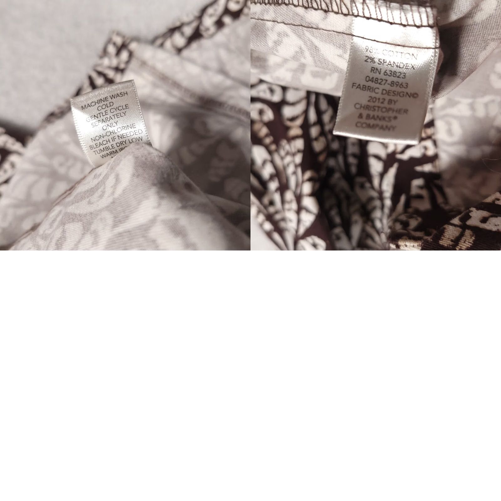 Vintage Christopher & Banks Button Up Shirt Jacket Women's Large Brown Floral Pockets Shirt Jacket Womens L Brown Floral Pockets Size L / US 10 / IT 46 - 9 Thumbnail