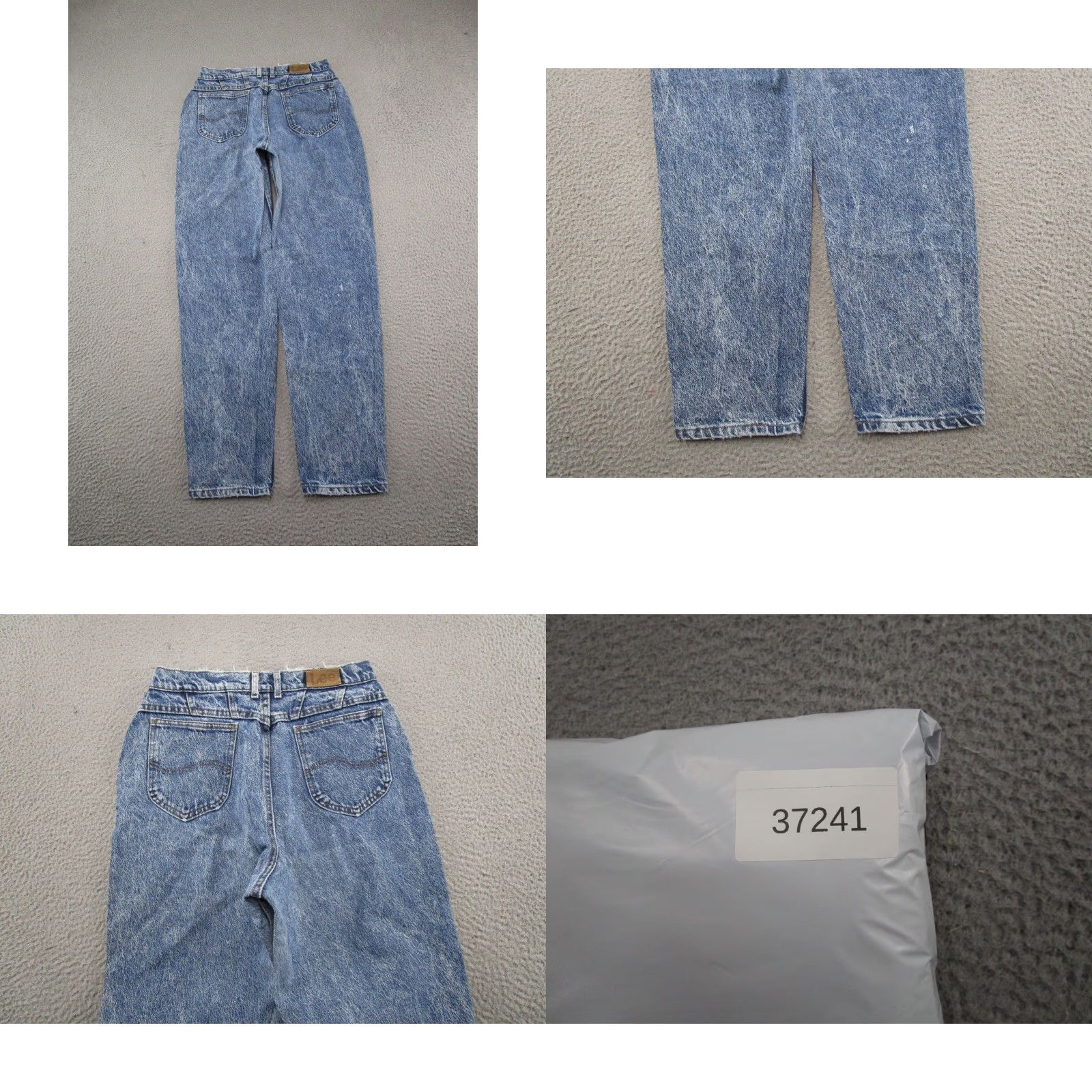Lee VINTAGE Lee Stonewashed Blue Denim High Rise Mom Jeans Size 14 Med USA Made - 90s Womens Jeans Size 36" / US 14 / IT 50 - 9 Thumbnail