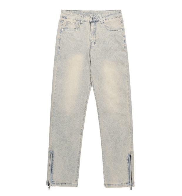 Japanese Brand × Jean Light blue distressed washed loose straight jeans Size US 32 / EU 48 - 5 Thumbnail