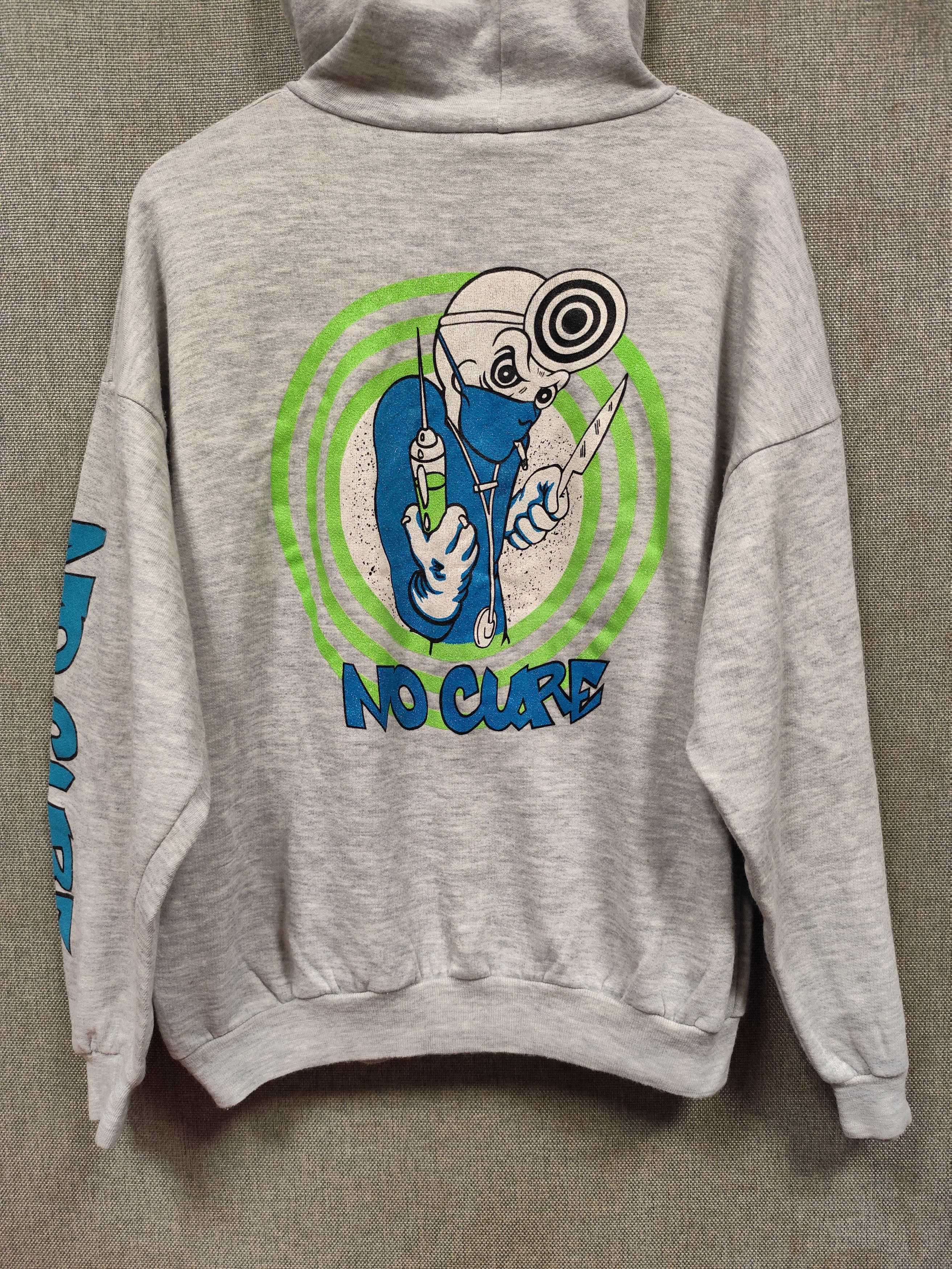 Band Tees × Vintage Vintage hoodie 90s band sick of it all"no cure" Size US M / EU 48-50 / 2 - 3 Thumbnail