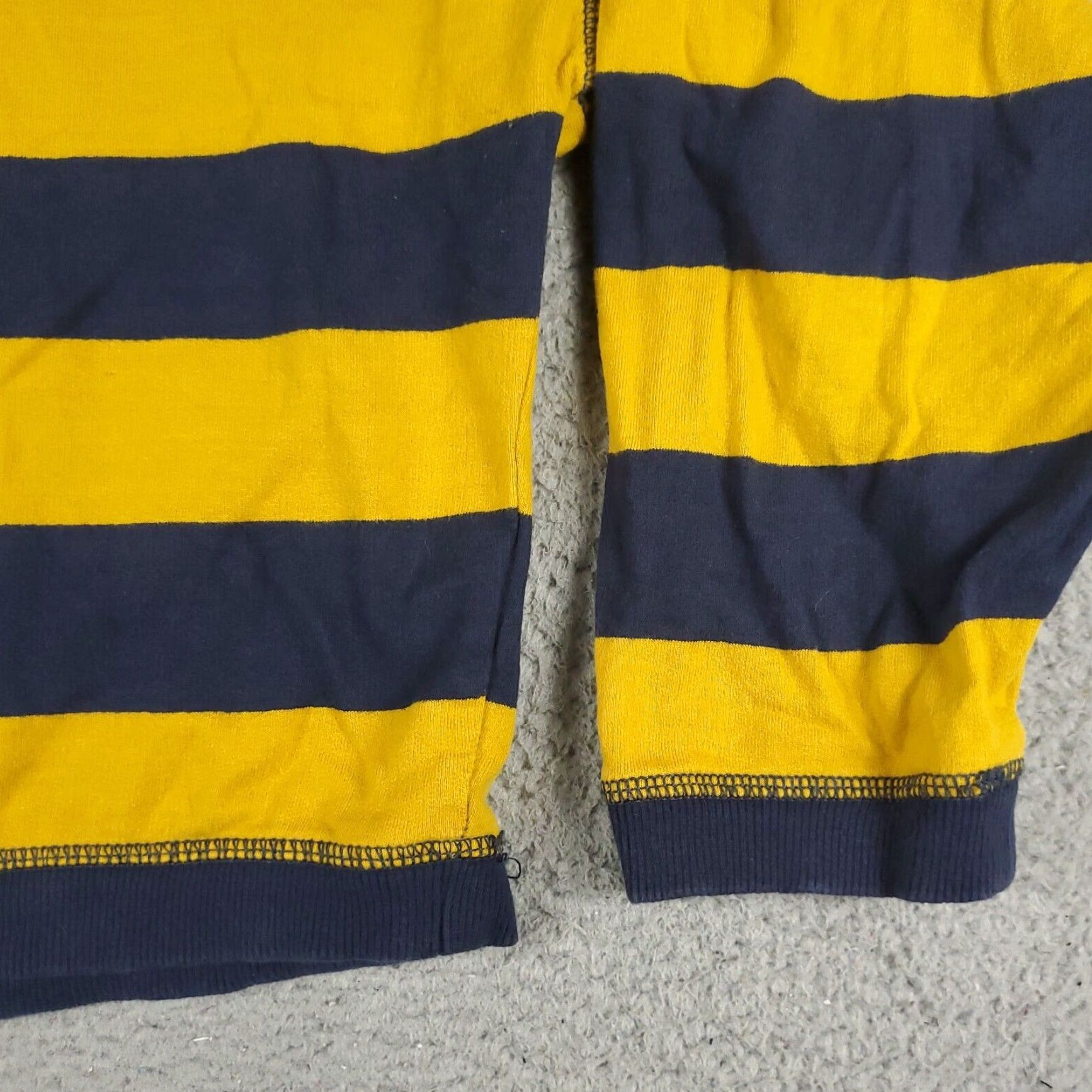 Tommy Hilfiger Tommy Hilfiger Womens Large Blue Yellow Striped Sweater Crop Top Size L / US 10 / IT 46 - 4 Thumbnail