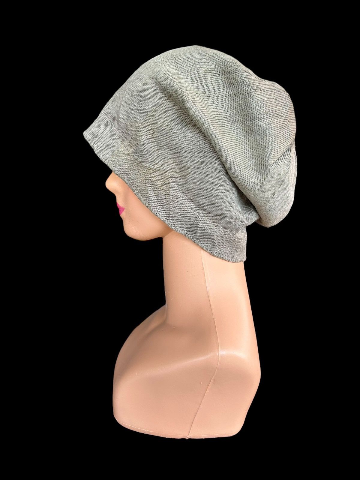 Japanese Brand × Kapital × Vintage Japanese WJK Sunfaded Distressed Big Beanie Hats Size ONE SIZE - 3 Thumbnail
