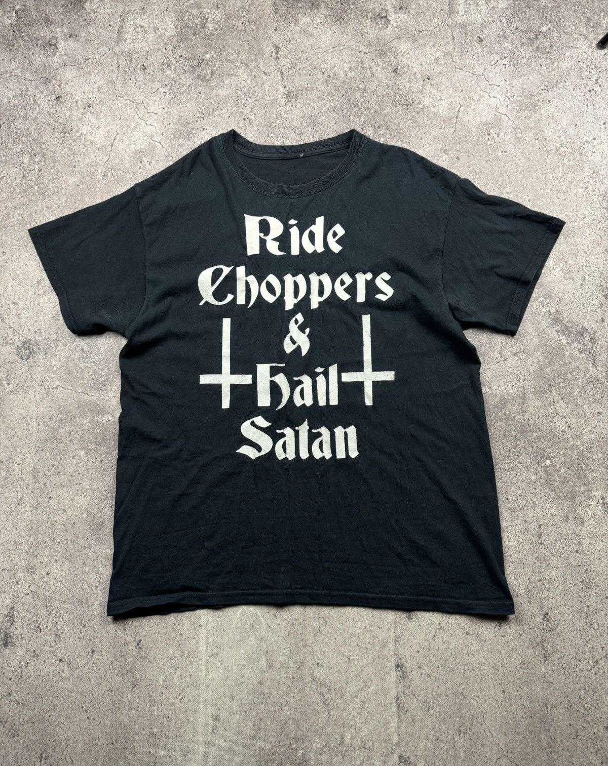 West Coast Choppers Vintage West Coast Choppers Y2K Ride Choppers Hail Satan Size US L / EU 52-54 / 3 - 1 Thumbnail