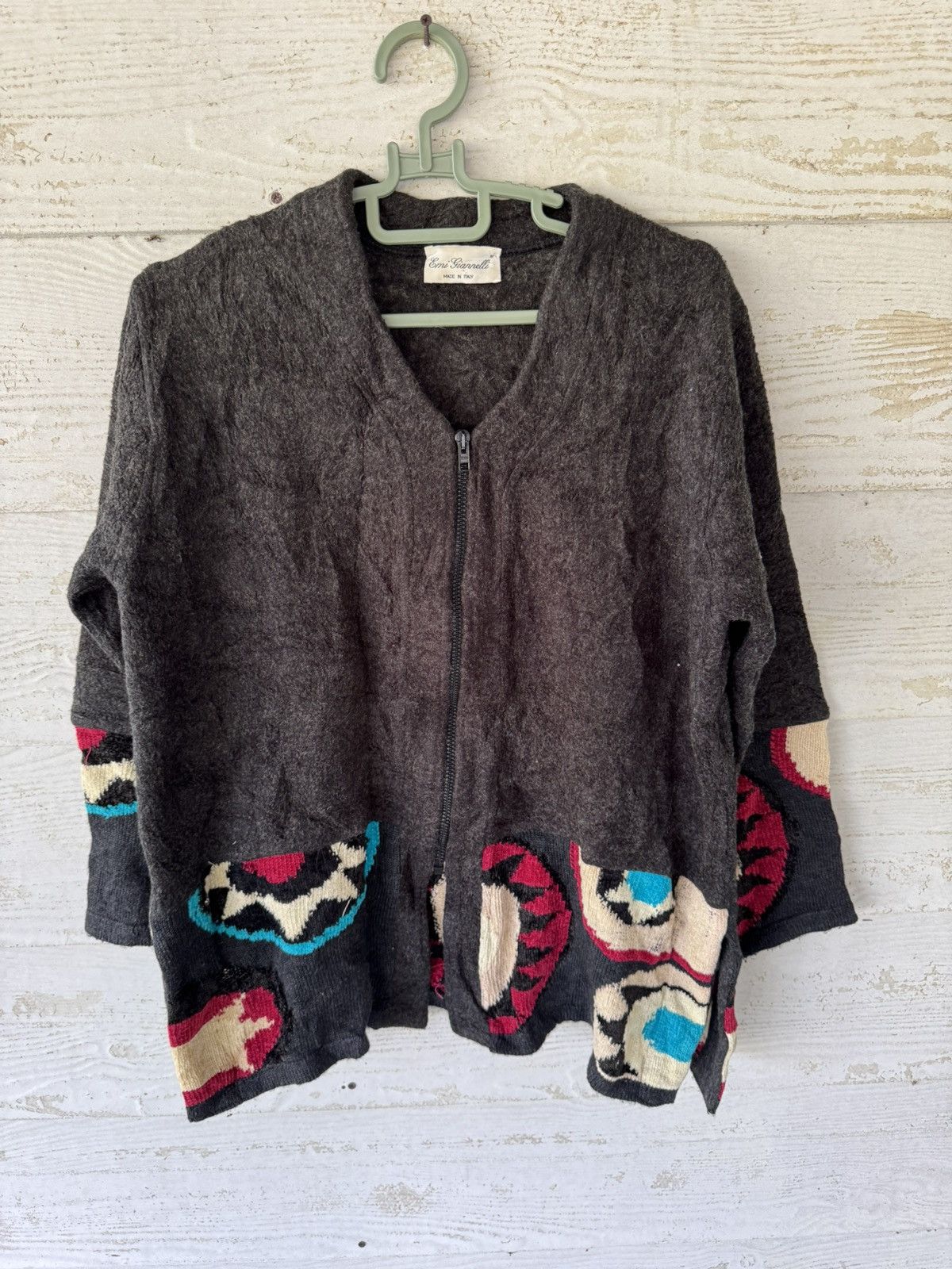 Japanese Brand RARE Emi Giannelli Jacket Wool Italy Size L / US 10 / IT 46 - 1 Thumbnail