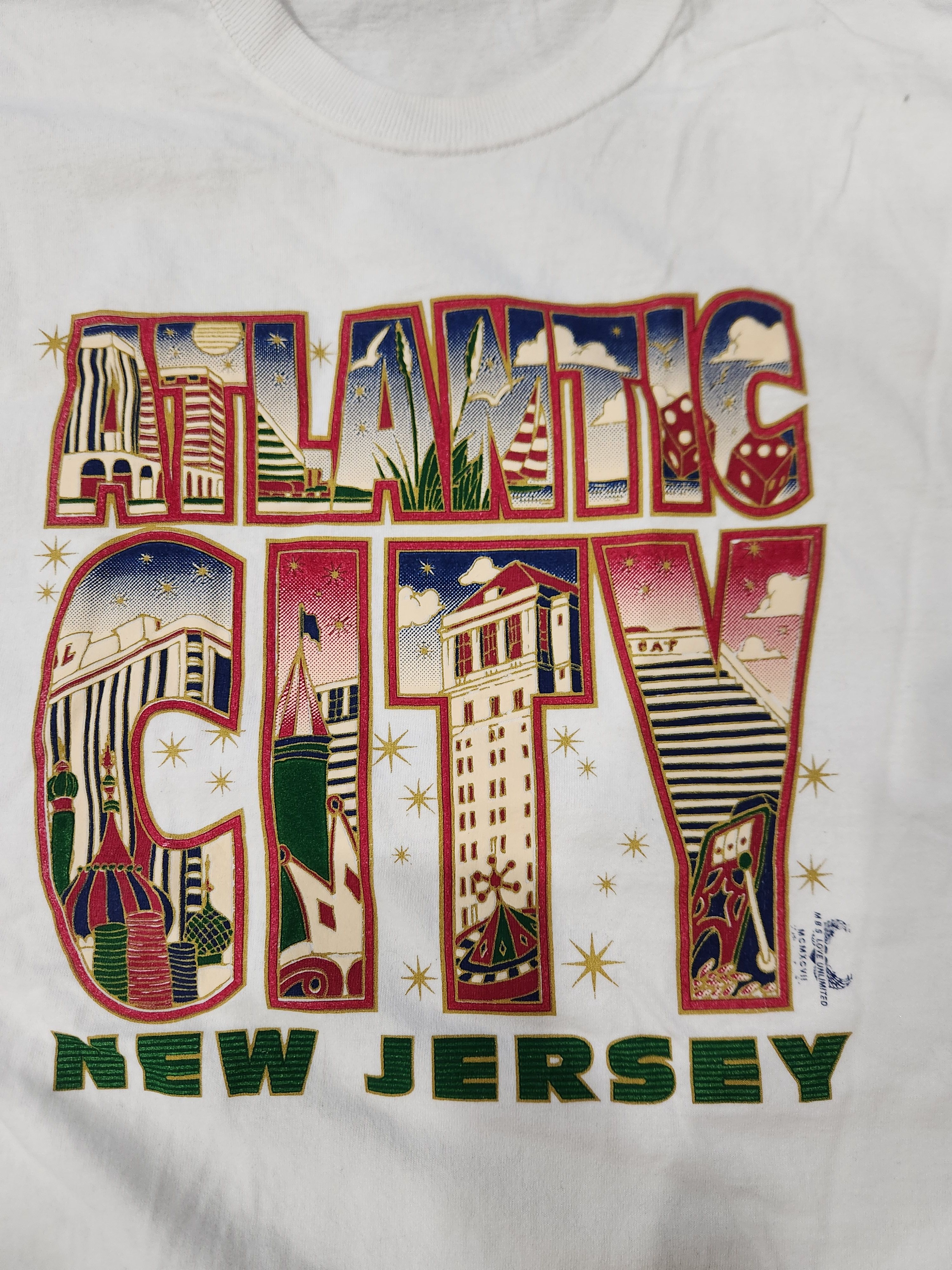 Vintage Vintage Atlantic City Tee Size US XL / EU 56 / 4 - 2 Thumbnail