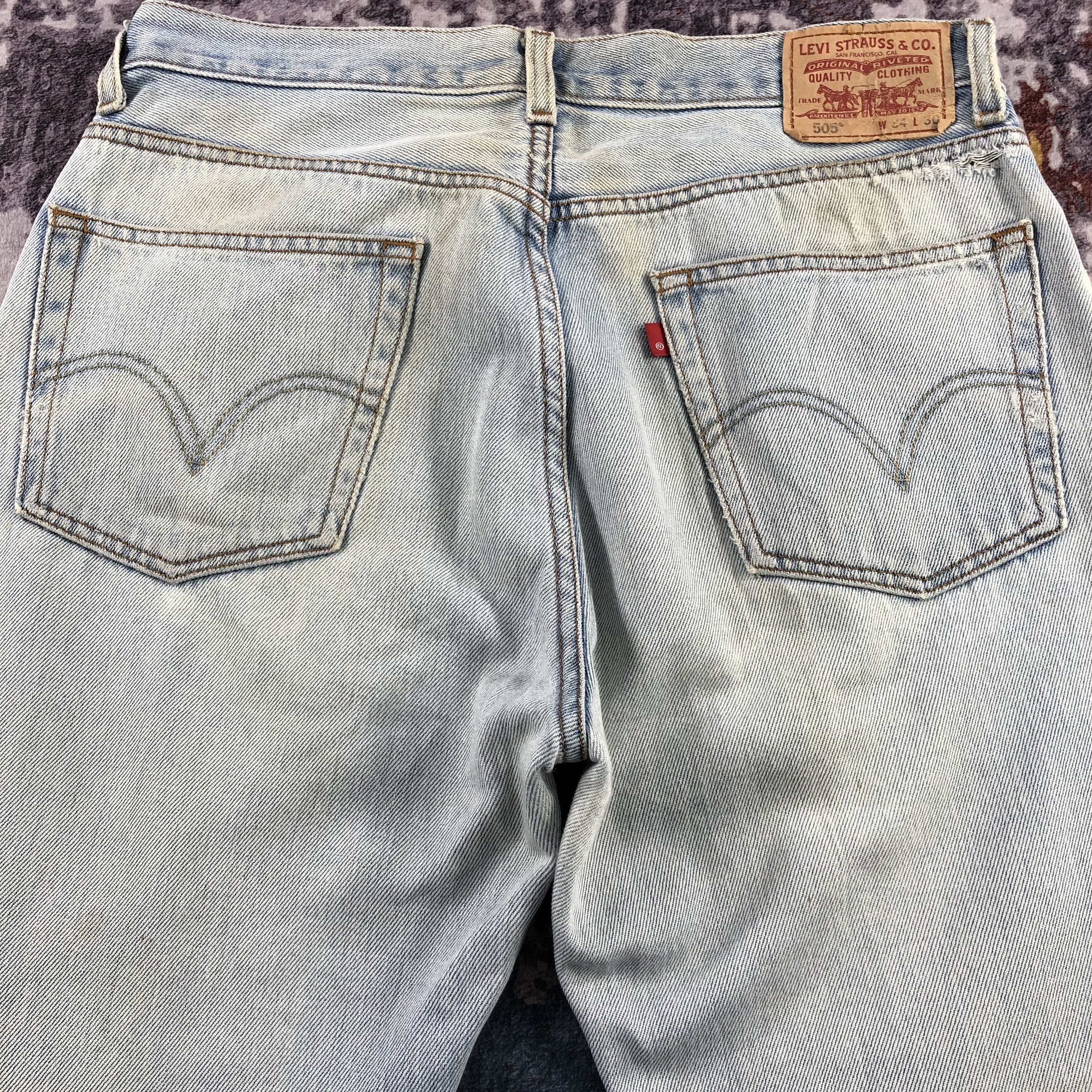 Levi's × Vintage Vintage Light Wash Levis 505 Jeans-JM2755 Size US 34 / EU 50 - 5 Thumbnail