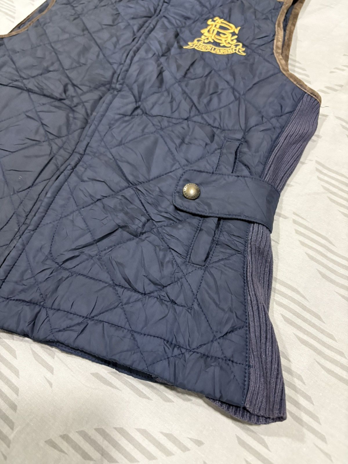 Ralph Lauren Ralph Lauren Cinch-Back Navy Quilted Vest Size US M / EU 48-50 / 2 - 3 Thumbnail