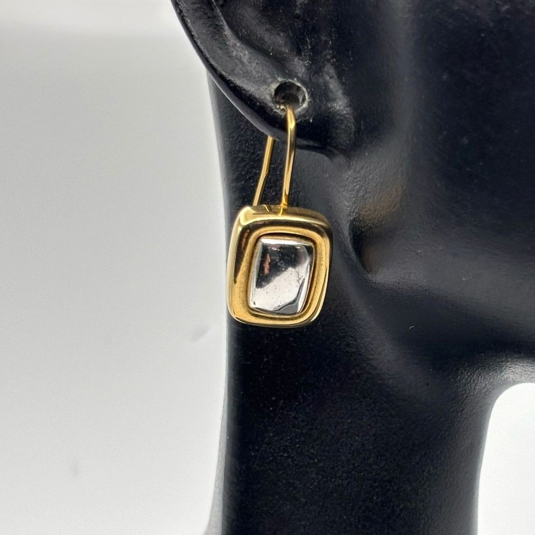 Other Gold & Silver Cube Earrings Size ONE SIZE - 1 Thumbnail