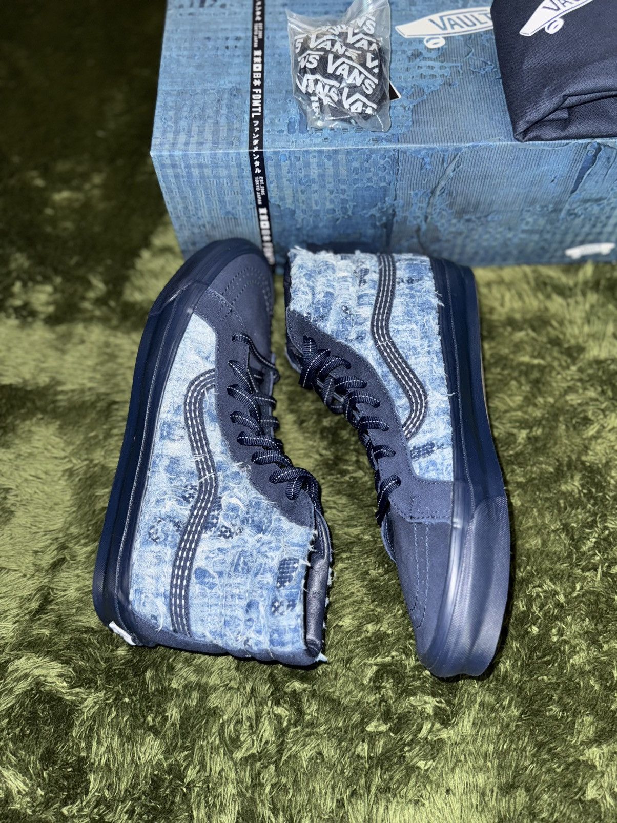 Vans [US 11] Vans Vault x FDMTL japanese boro denim Sk8-Hi Size US 11 / EU 44 - 4 Thumbnail