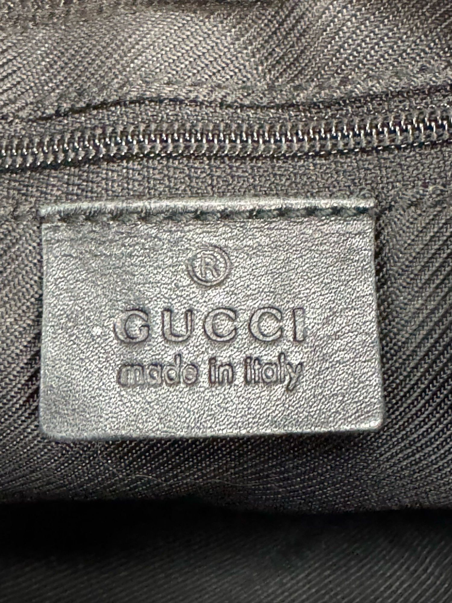 Gucci Gucci - Hobo Leather Handbag Shoulder Bag Monogram Black Size ONE SIZE - 9 Thumbnail