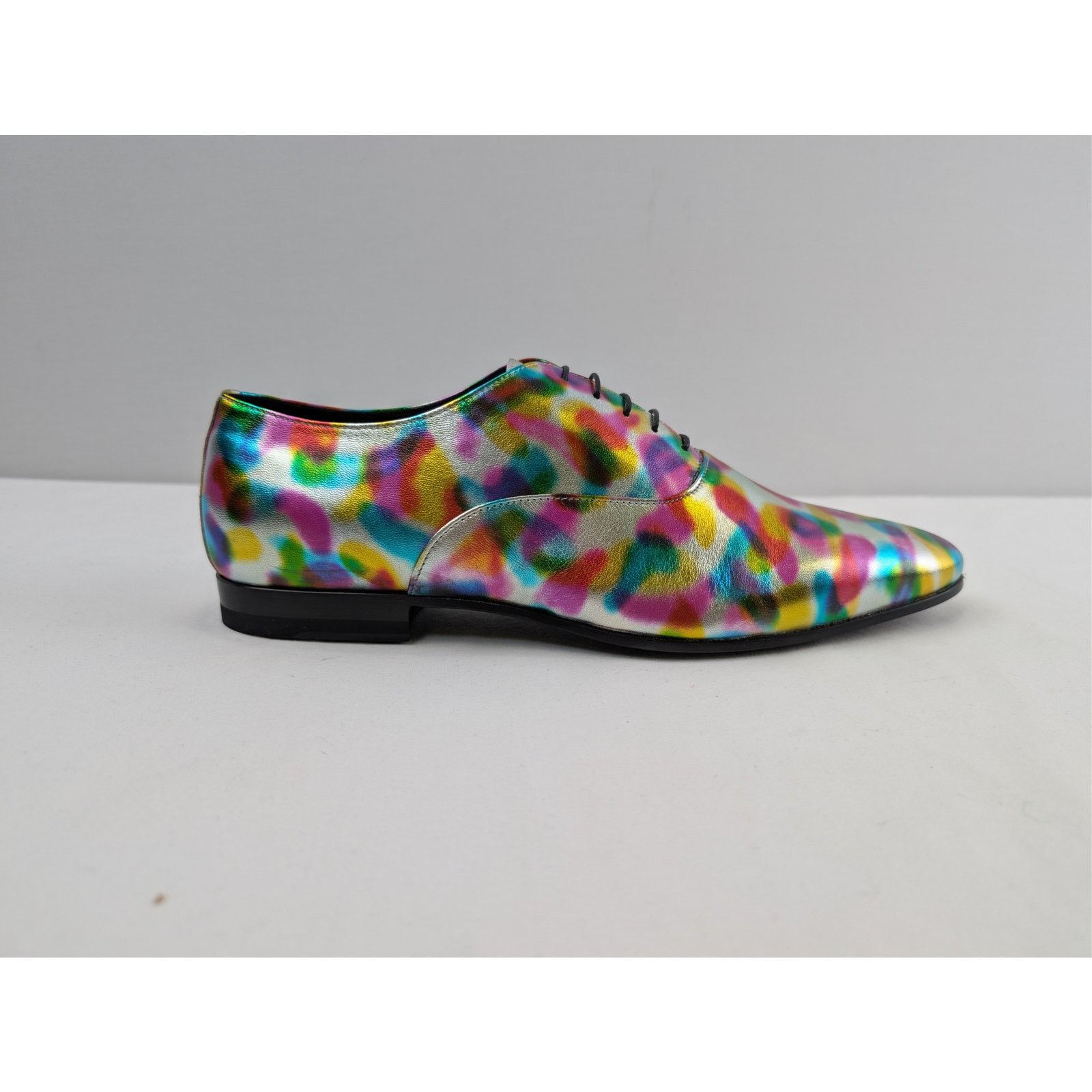 Saint Laurent Paris o1rshd1 Q:2 / Paint Oxford Derby Shoe boots in Multicolor Size US 10 / EU 43 - 4 Thumbnail