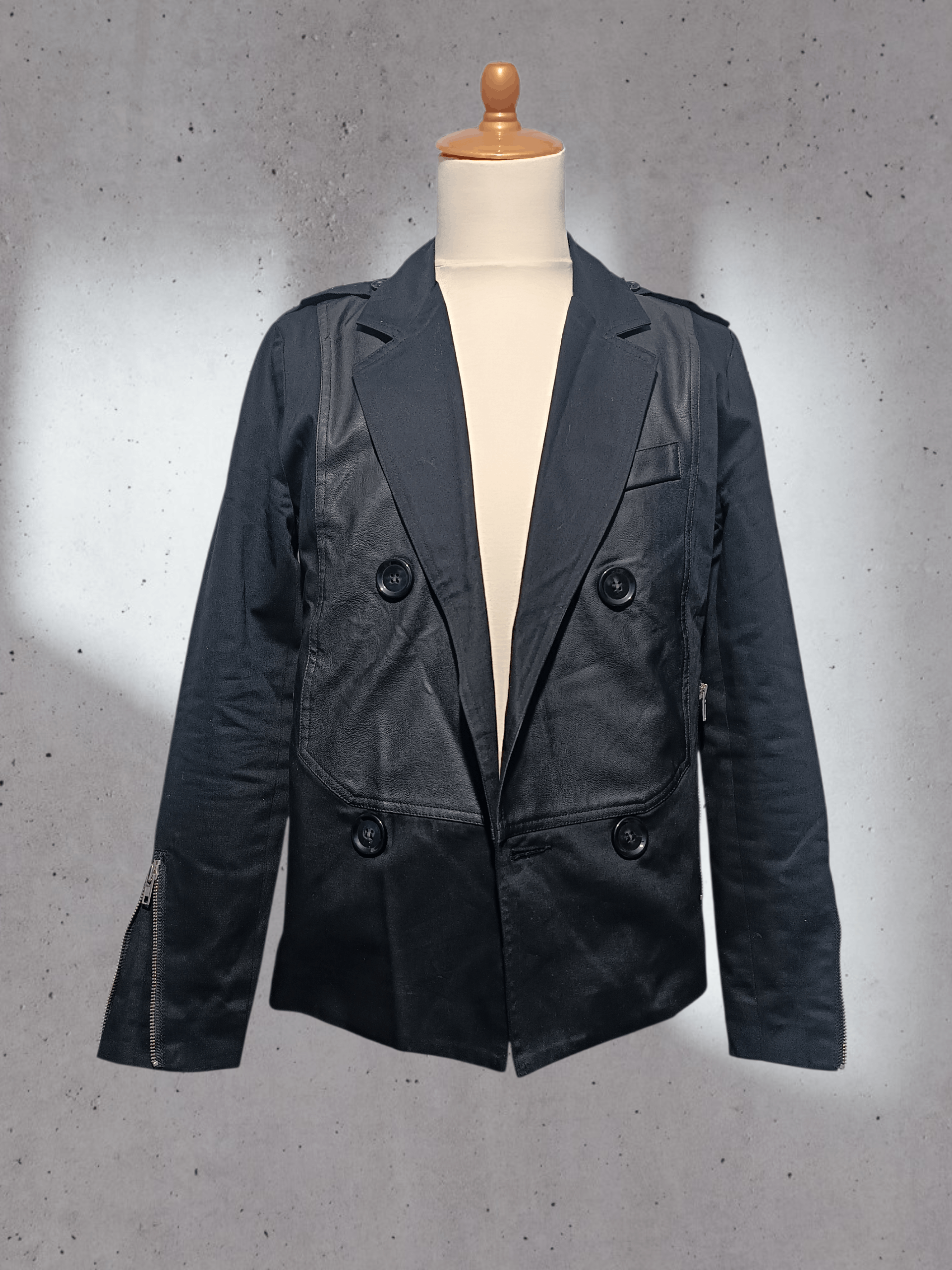 Japanese Brand Kazuyuki Kumagai Attachment Black Blazer Size US M / EU 48-50 / 2 - 1 Thumbnail