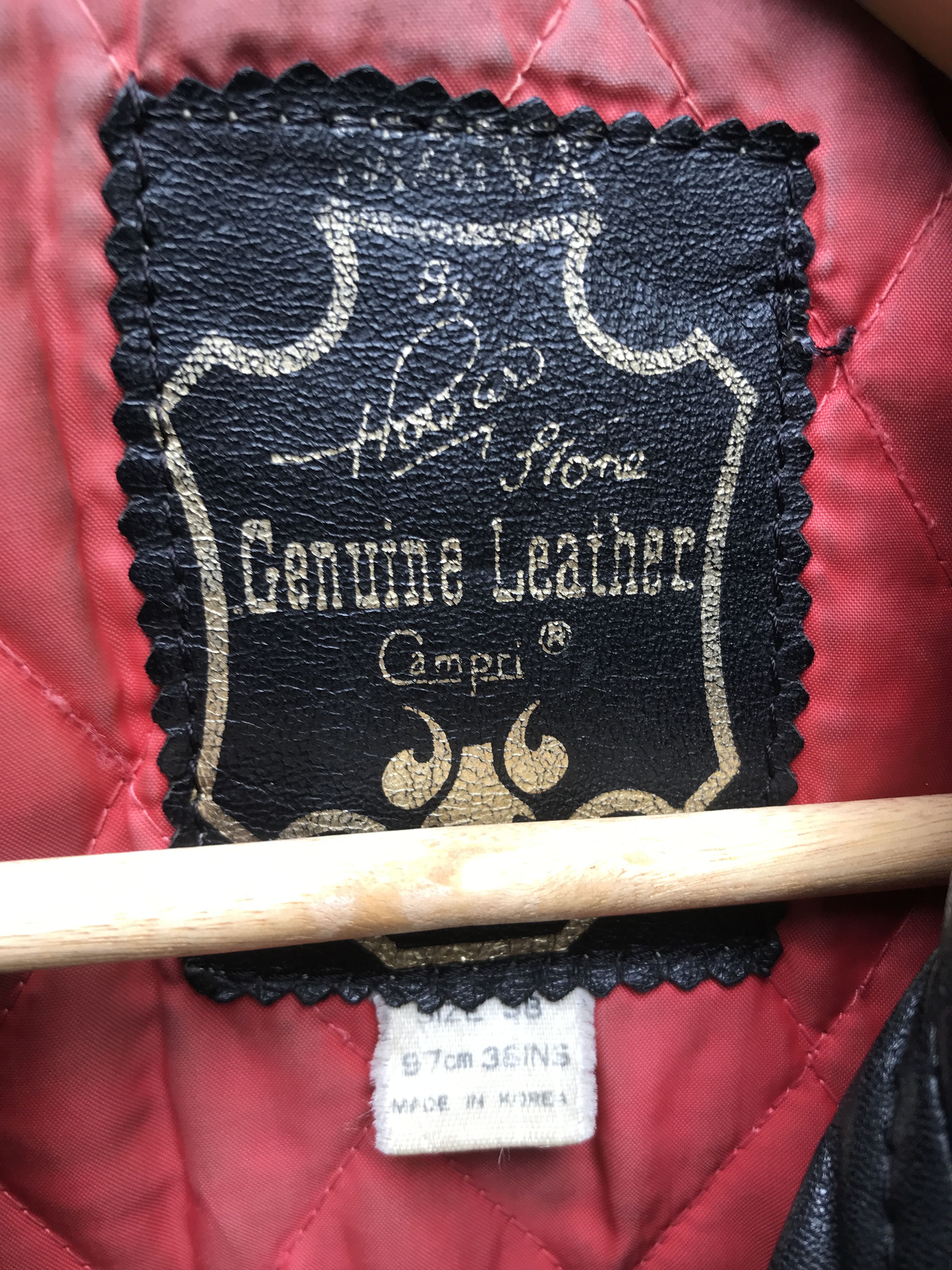 Vintage Rare 80s CAMPRI MANX Leather Biker Jacket PUNK HARDCORE Size US M / EU 48-50 / 2 - 9 Thumbnail