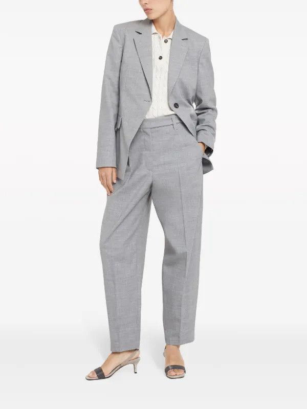 Brunello Cucinelli o1la1rc1a0425 Pants in Light Grey Size 30" / US 8 / IT 44 - 4 Thumbnail