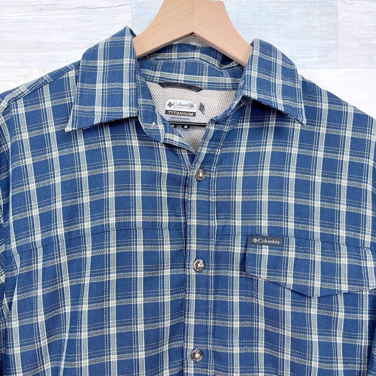 Columbia Columbia Titanium Long Sleeve Shirt Blue Plaid Mens Medium Size US M / EU 48-50 / 2 - 2 Thumbnail