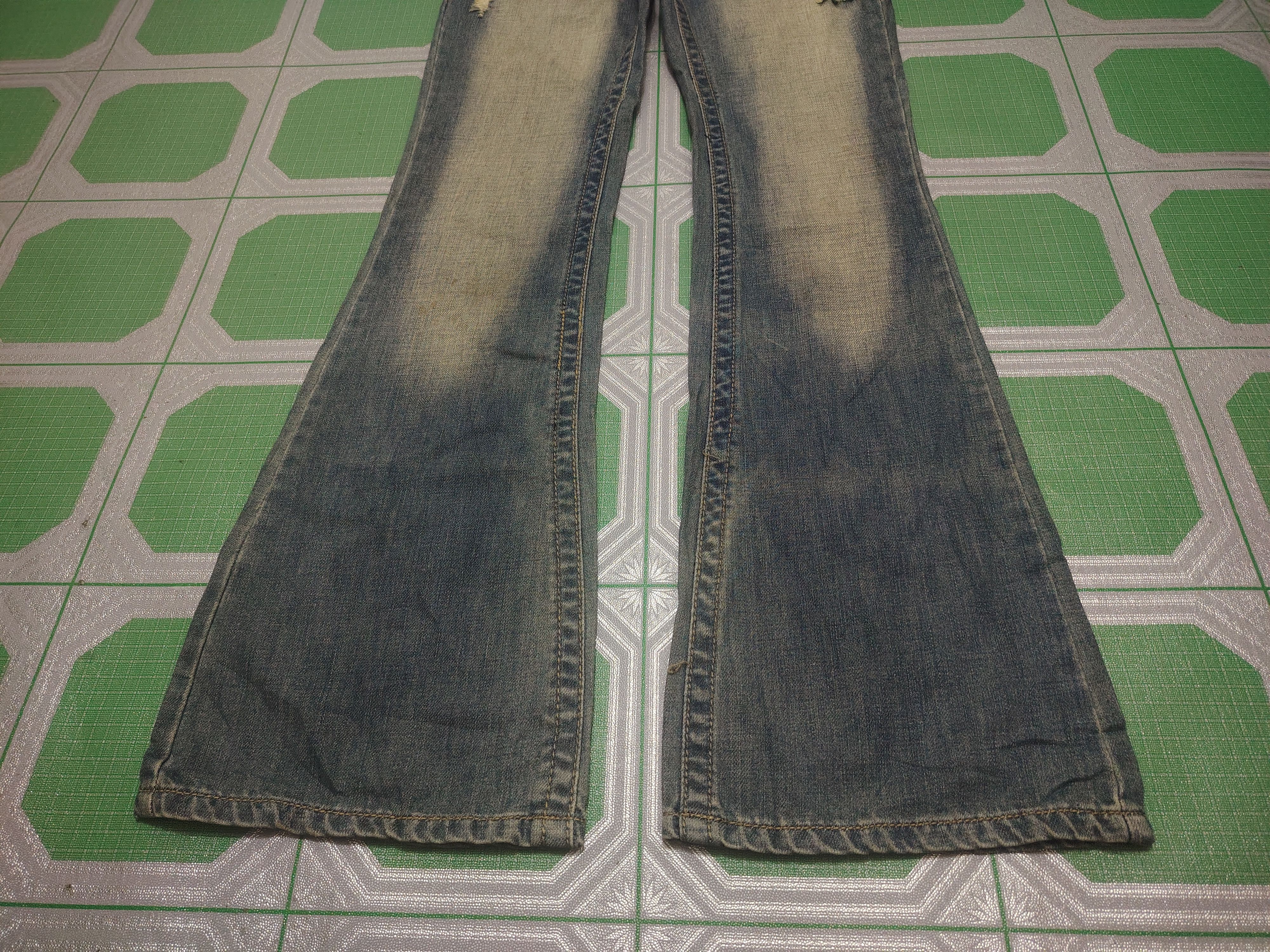 Hysteric Glamour Japanese Swell Jeans Flared Distressed Jeans Bootcut Size US 30 / EU 46 - 9 Thumbnail