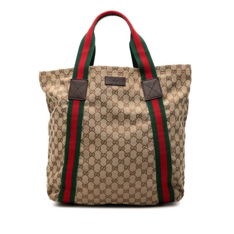 Gucci Gucci GG Canvas Tote Bag Beige Size ONE SIZE - 1 Thumbnail