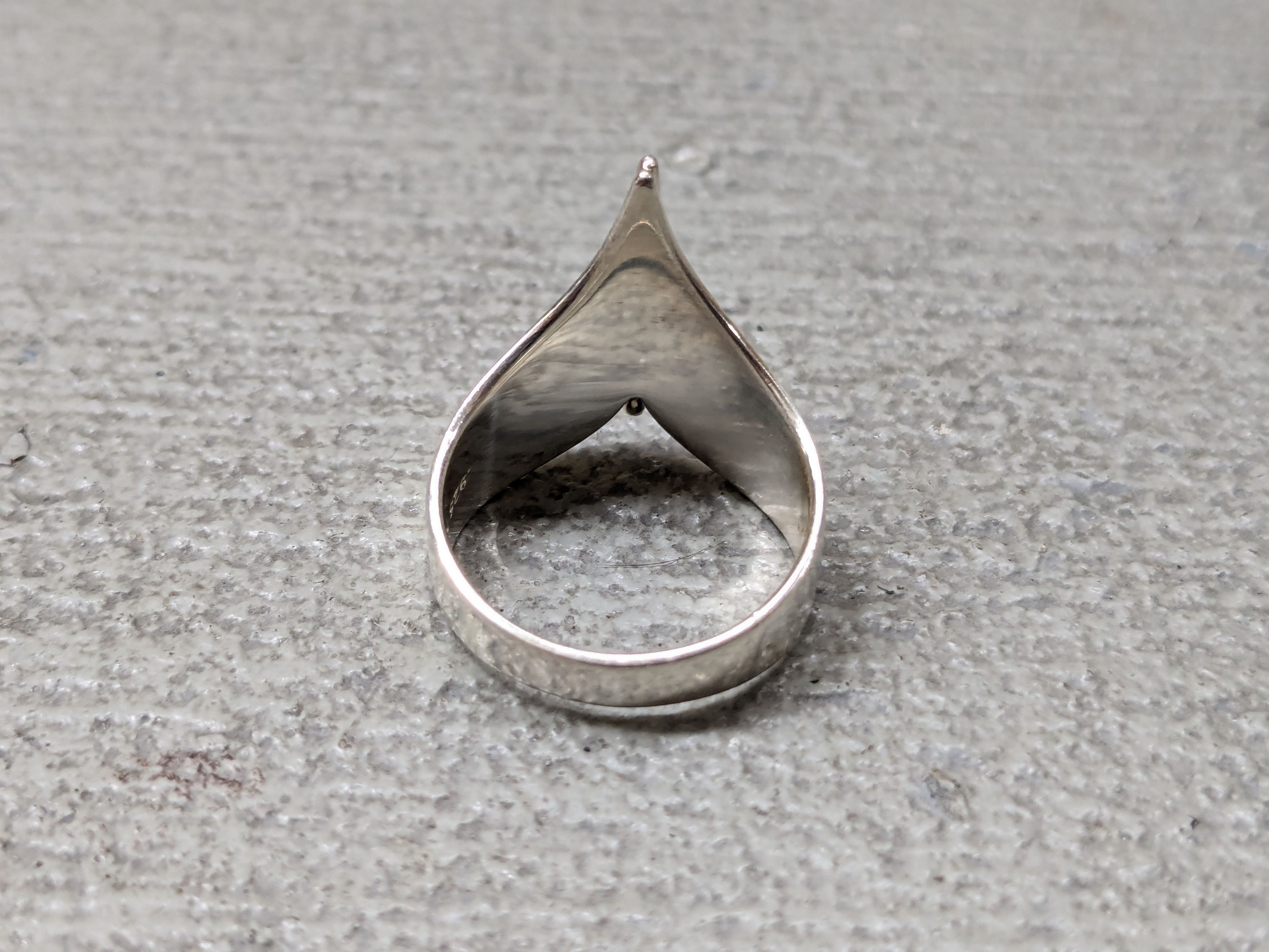 Jewelry × Vintage Vintage Sterling Silver Ring Angel Minimalist Avant Garde Size ONE SIZE - 11 Thumbnail