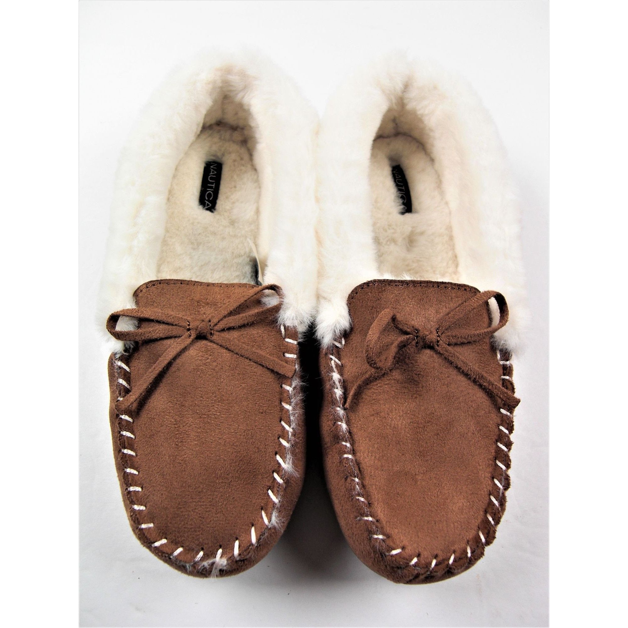 Nautica Nautica Shearling Women's Moccasin Suede Loafers Slip On Sho Size US 8 / IT 38 - 2 Thumbnail