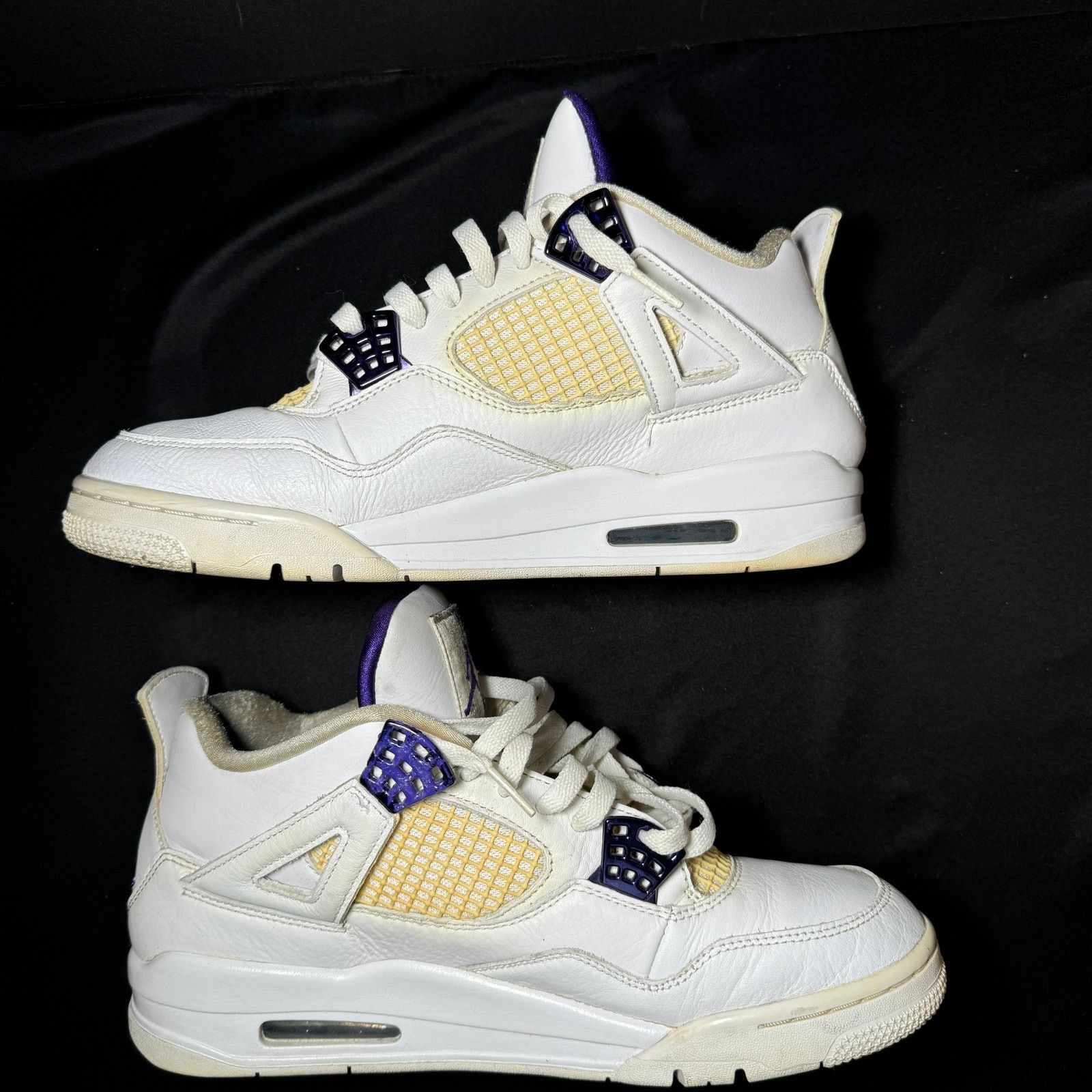 Jordan Brand × Nike Size 10.5 - Air Jordan 4 Retro Purple Metallic Men's Shoes Size US 10.5 / EU 43-44 - 3 Thumbnail