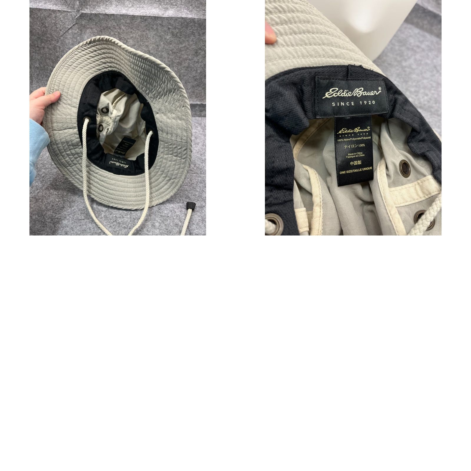 Eddie Bauer Eddie Bauer Bucket Hat Adult One Size Gray 100% Nylon Fish Camp Outdoors Size ONE SIZE - 9 Thumbnail