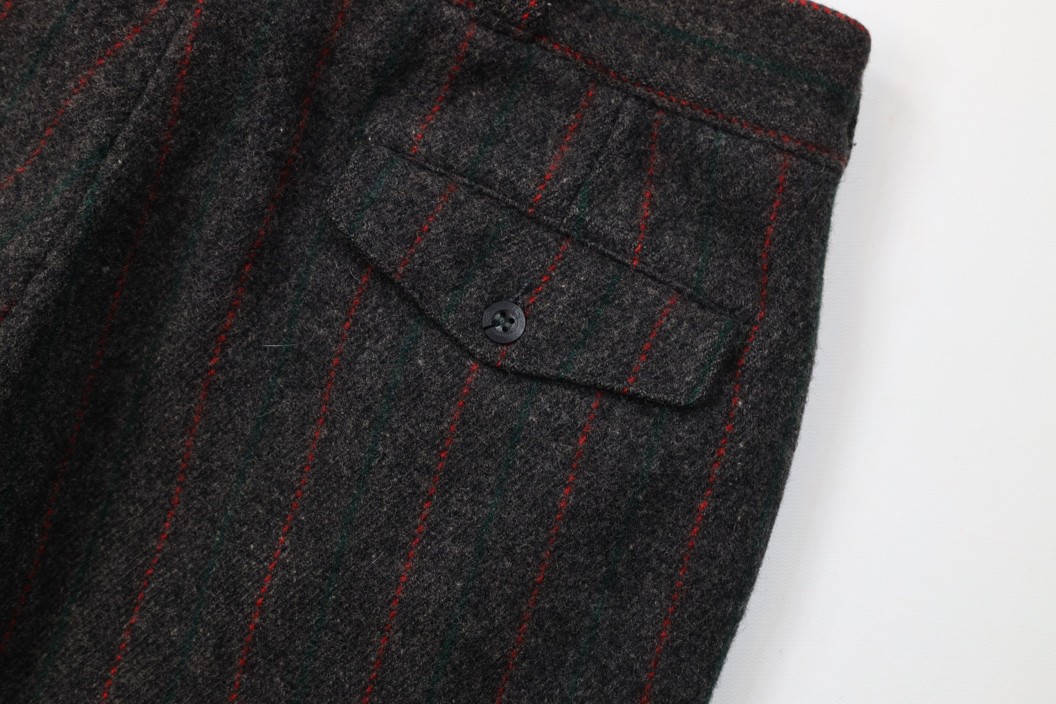 Woolrich Woolen Mills Vintage 70s Woolrich Heavy Wool Striped Wide Leg Pants USA Size US 34 / EU 50 - 15 Thumbnail