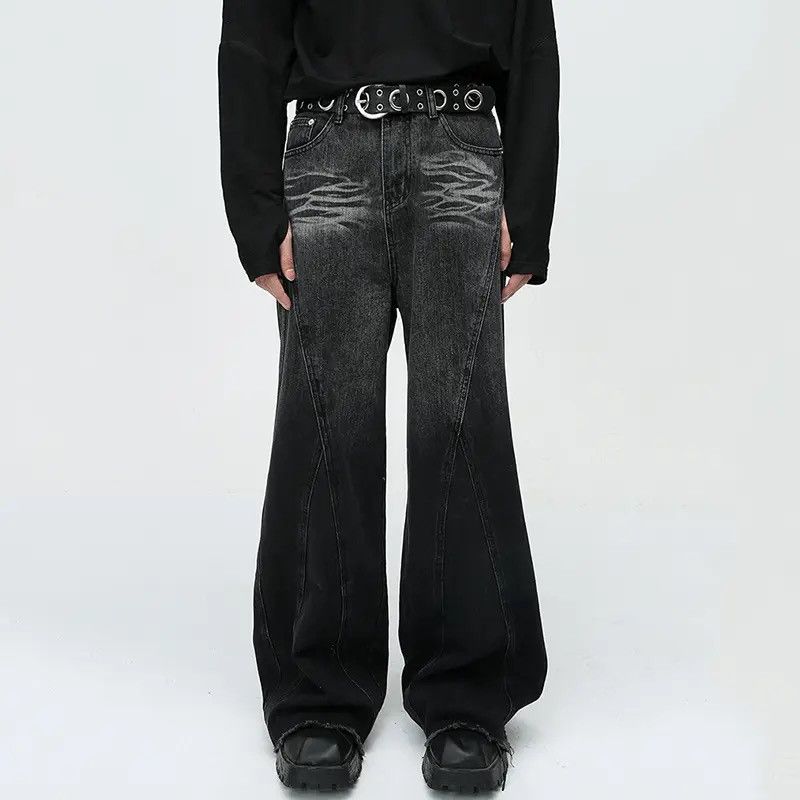 Japanese Brand × Vintage Streetwear Baggy Loose Wide Leg Jeans Pants Size US 32 / EU 48 - 1 Thumbnail