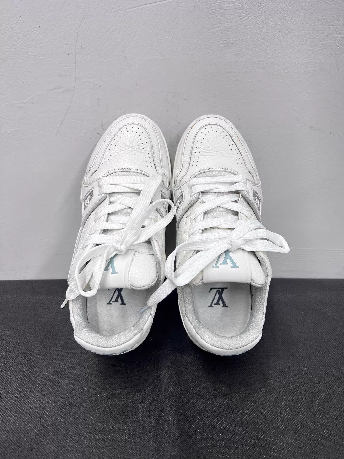 Louis Vuitton LV Trainer White Cement Sneaker 36.5 Size US 6 / IT 36 - 4 Thumbnail