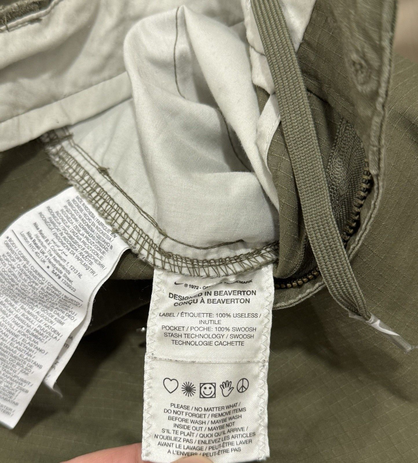 Nike Nike SB Mens Cargo Military Army Pants Skateboard Baggy Size US 30 / EU 46 - 17 Thumbnail