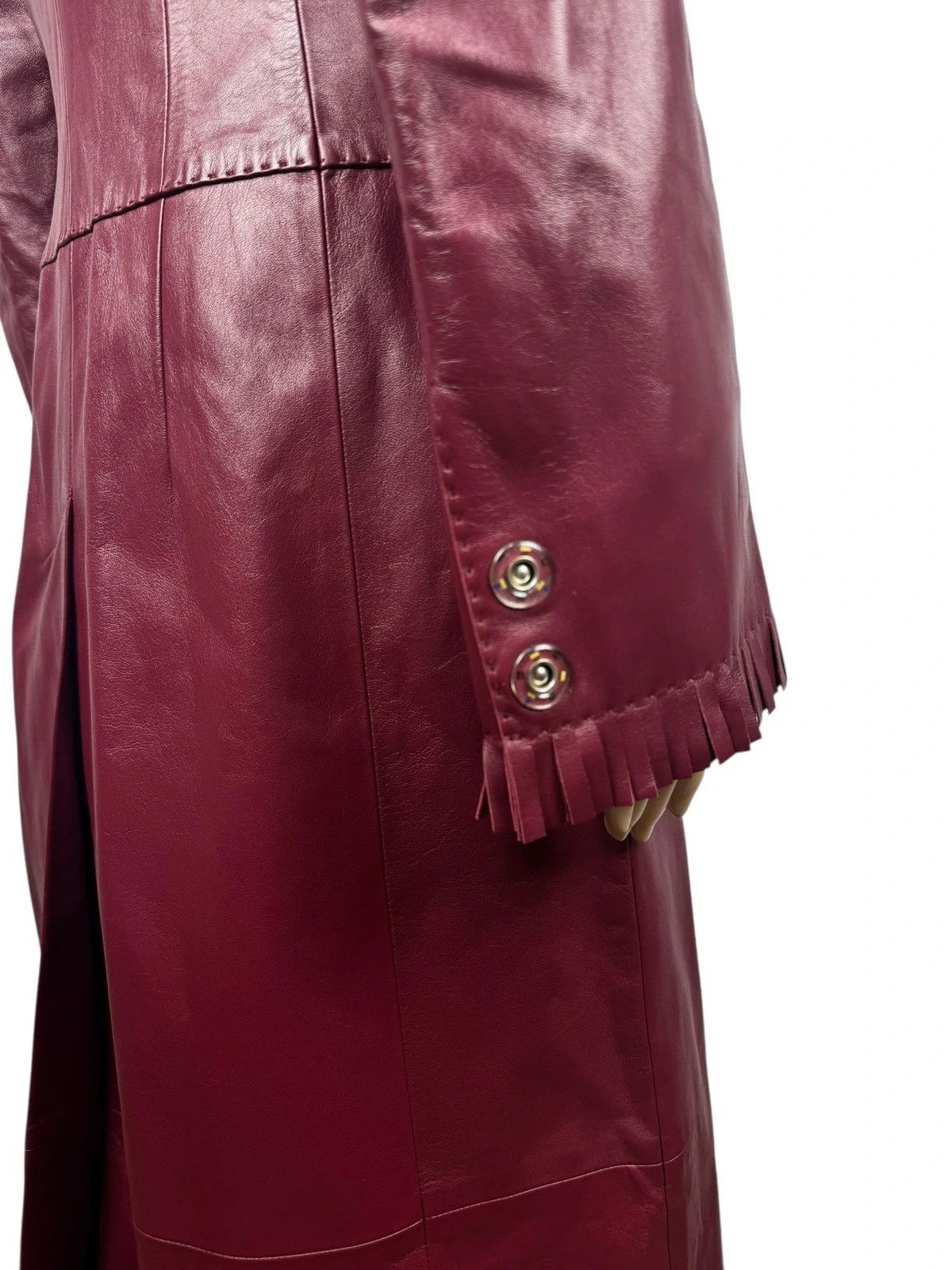 Other Upstar Exclusive Genuine Leather Long Coat Fringed D42 I48 Size L / US 10 / IT 46 - 12 Thumbnail