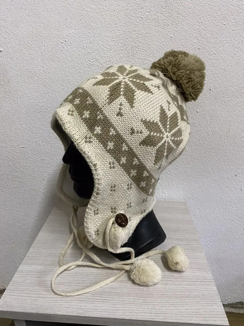 Japanese Brand × Vintage Japanese Brand Earflap Beanie Hat Size ONE SIZE - 2 Thumbnail
