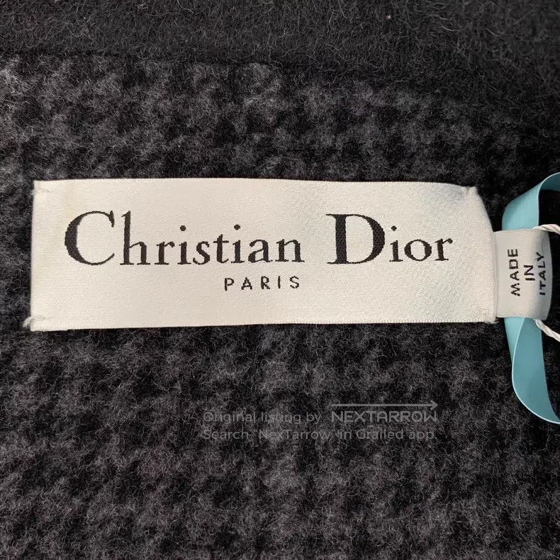 Dior Dior Black checkered wool lapel long-sleeved belt coat Size M / US 6-8 / IT 42-44 - 6 Thumbnail