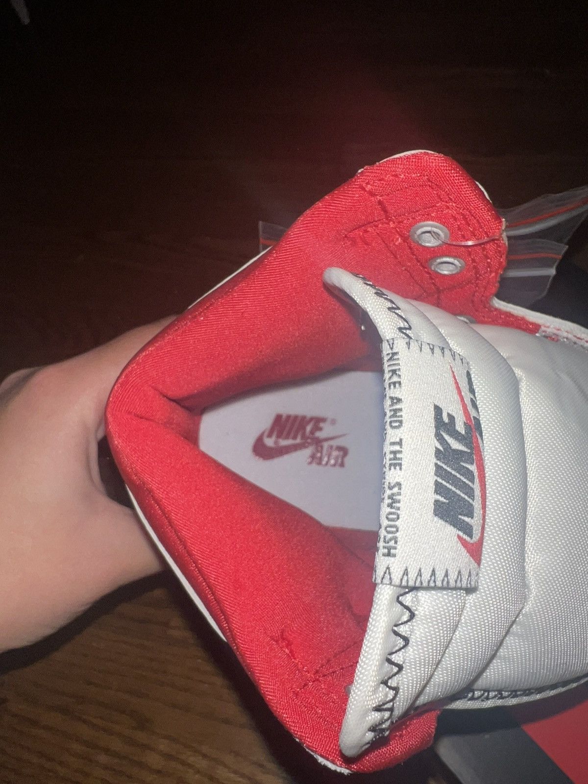Nike JORDAN 1 RETRO HIGH OG PHANTOM GYM RED Size US 5.5 / EU 38 - 6 Thumbnail