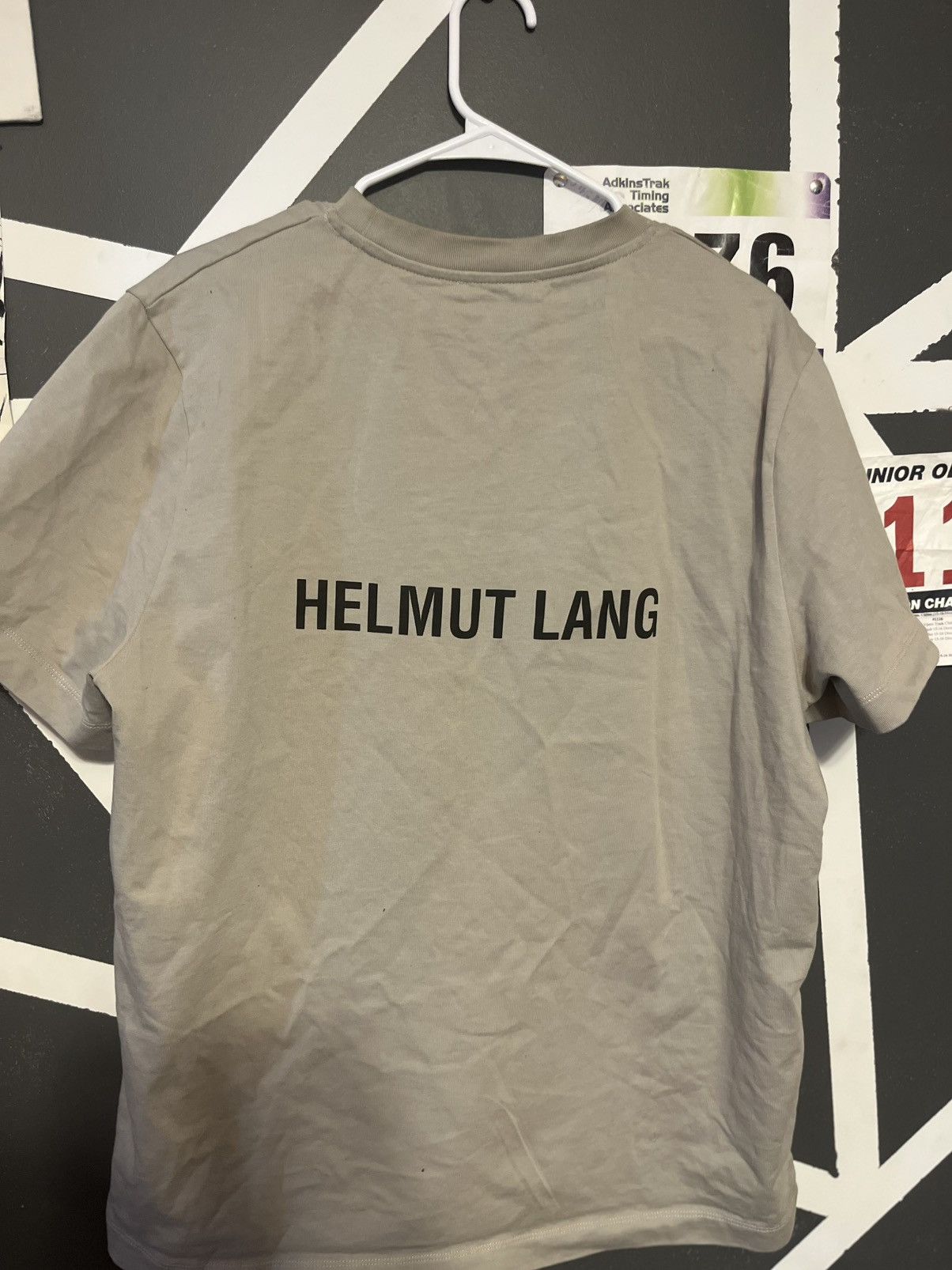 beige helmut lang shirt