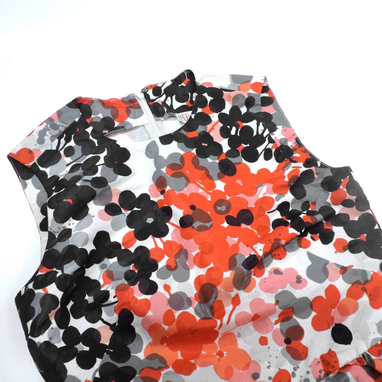 RED Valentino RED VALENTINO POLKA DOT FLORAL PATTERN MINI DRESS Size XS / US 0-2 / IT 36-38 - 8 Thumbnail